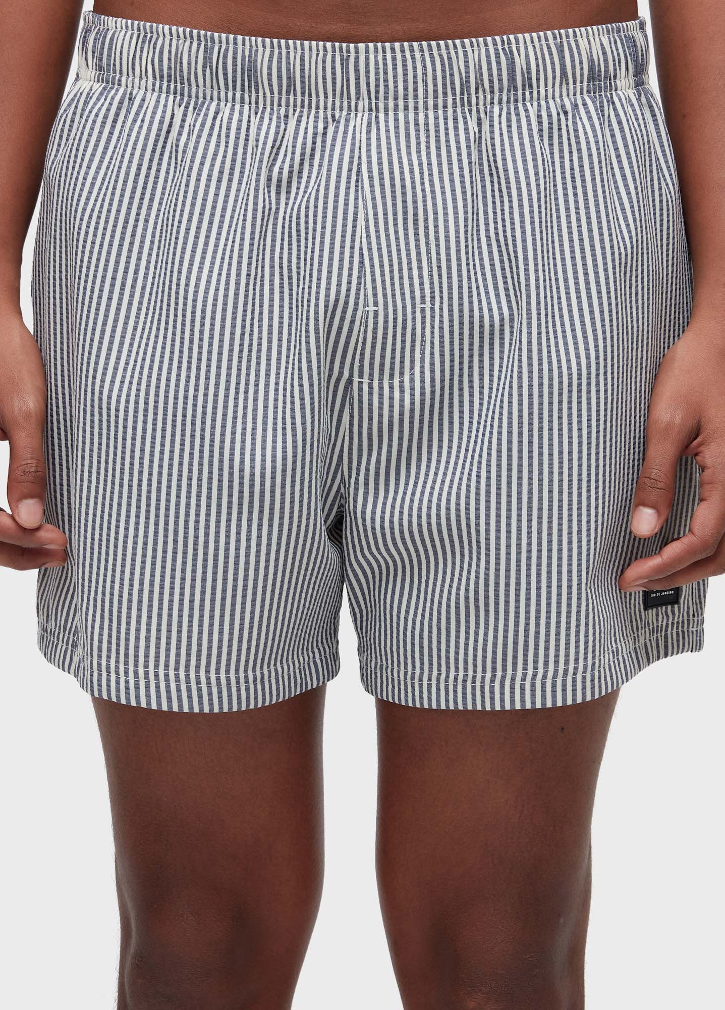 Beach short litoral stripes