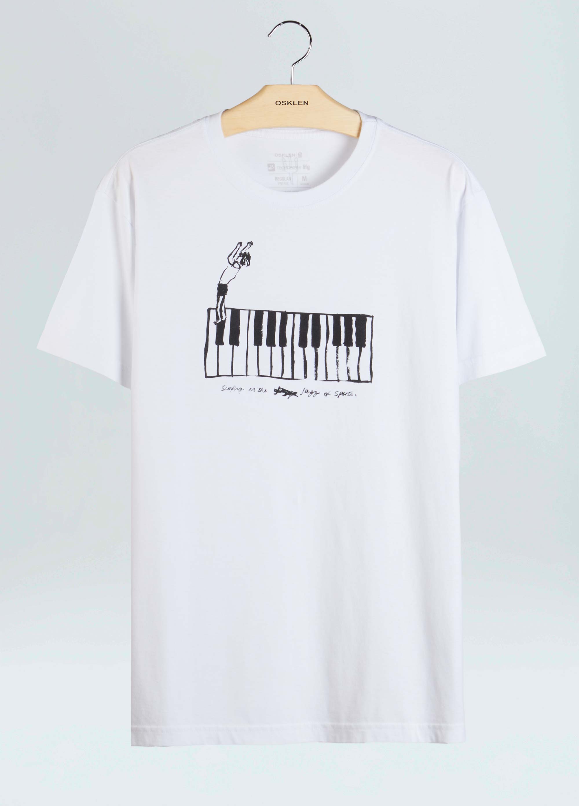 T-shirt vintage surf & jazz piano