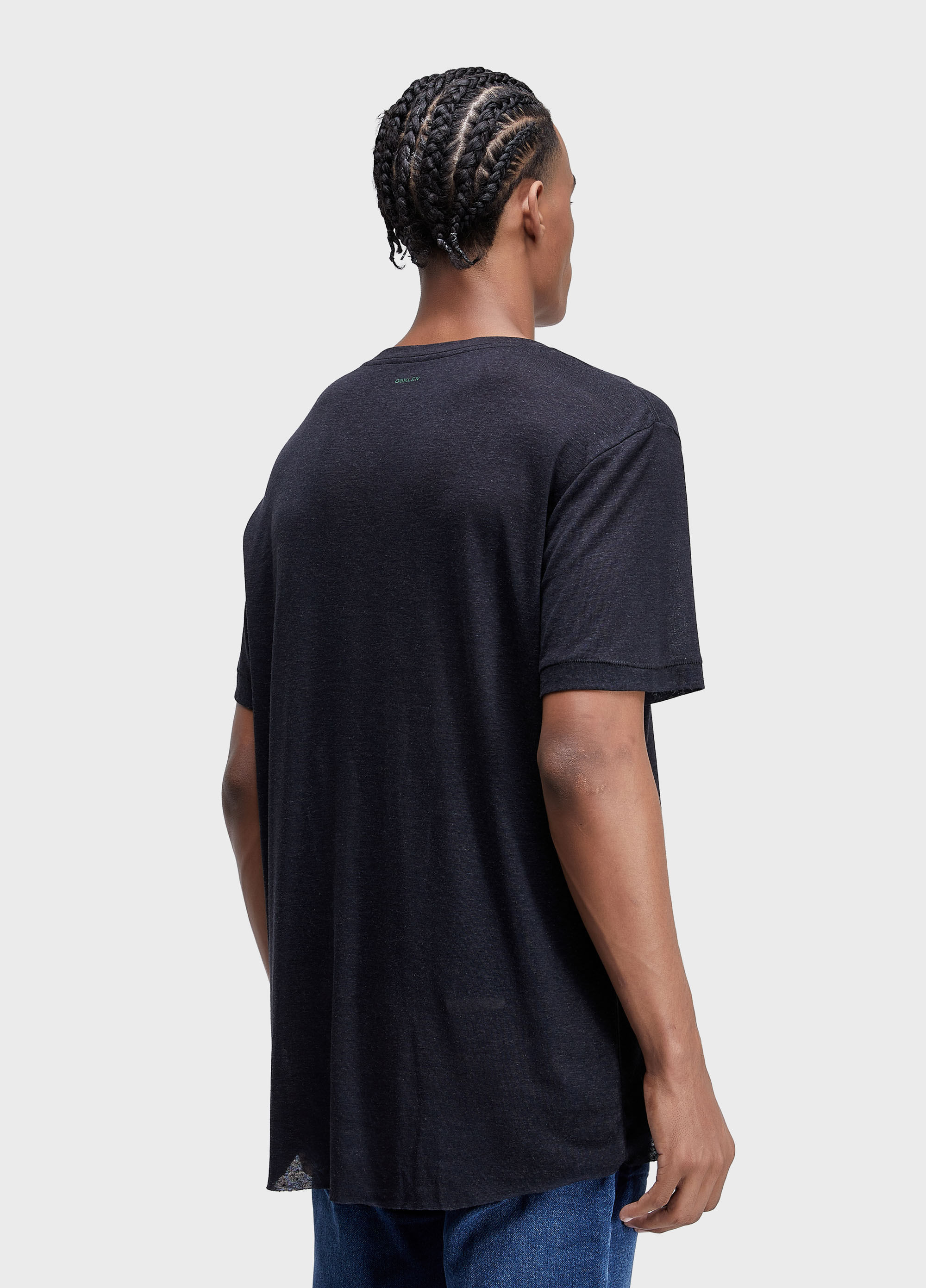 T-shirt light linen fish