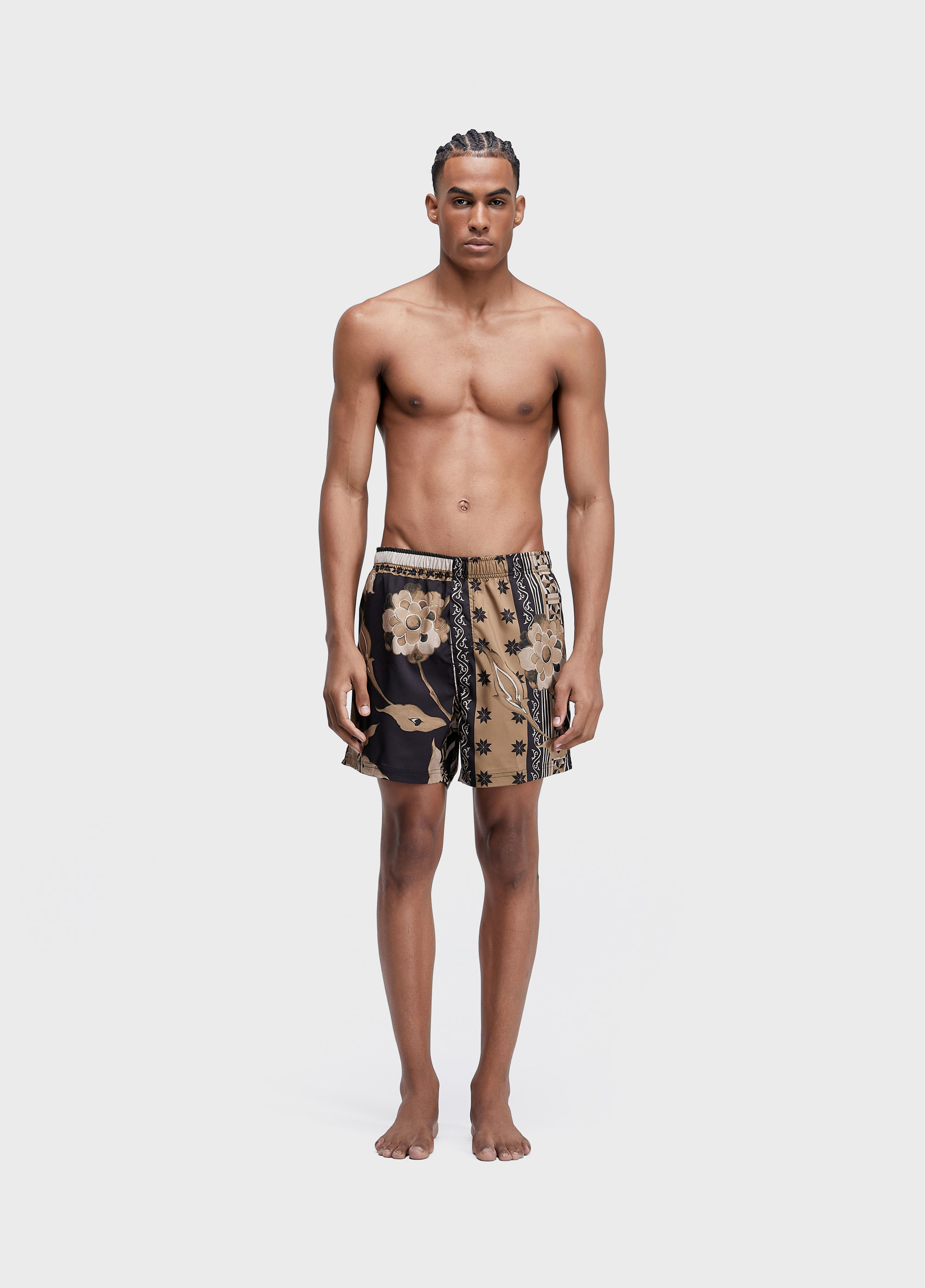 Beach short golden patch