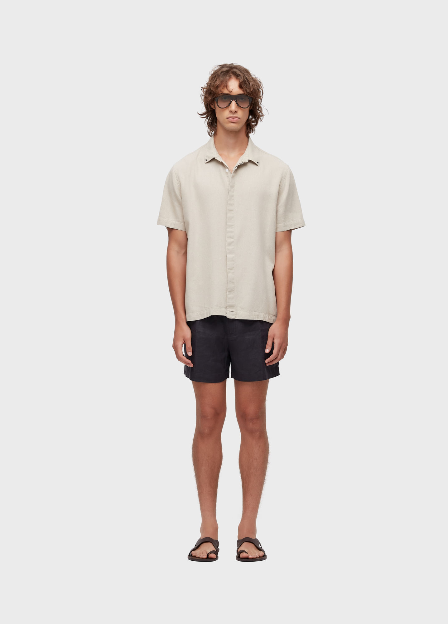 Short linen britt