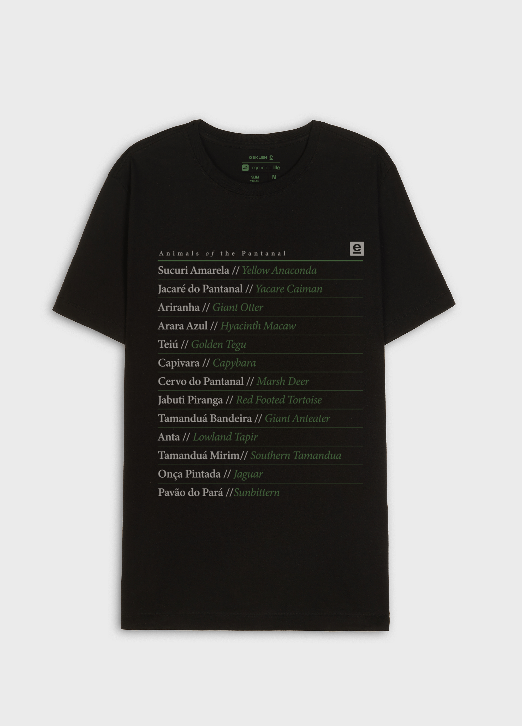 T-shirt organic rough pantanal anim | Osklen