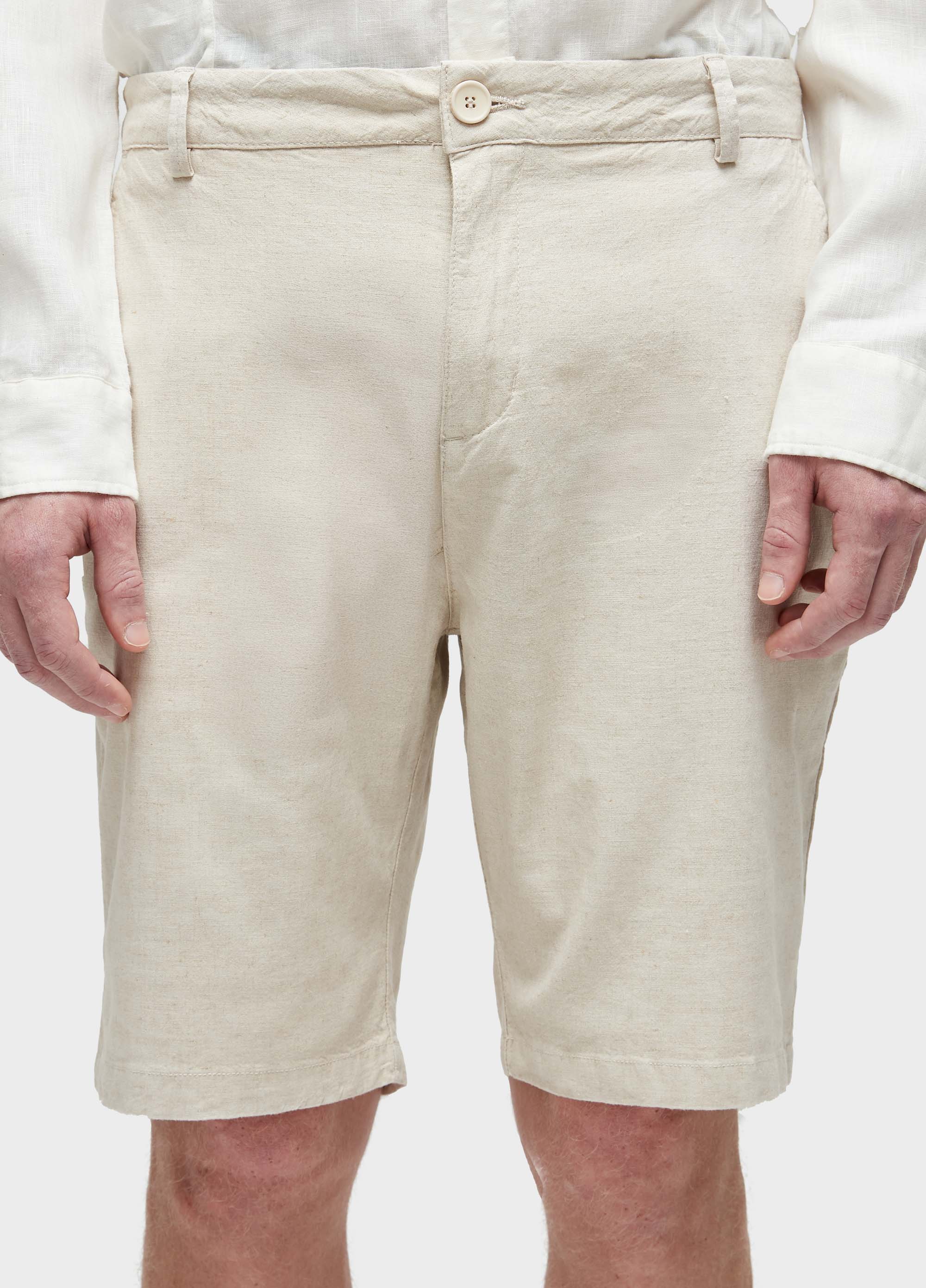 Bermuda alfaiataria basic linen