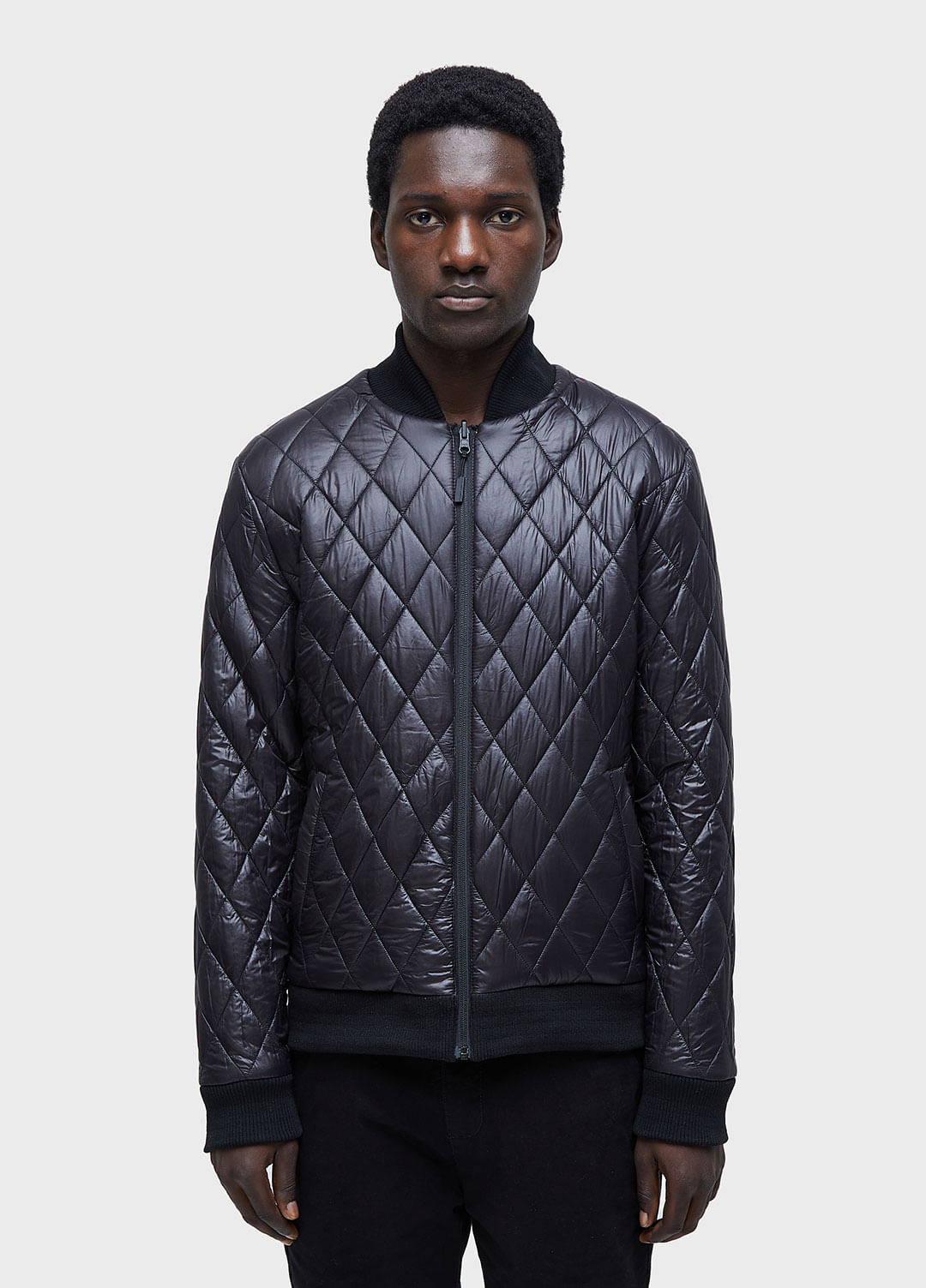 Jaqueta bomber double plain