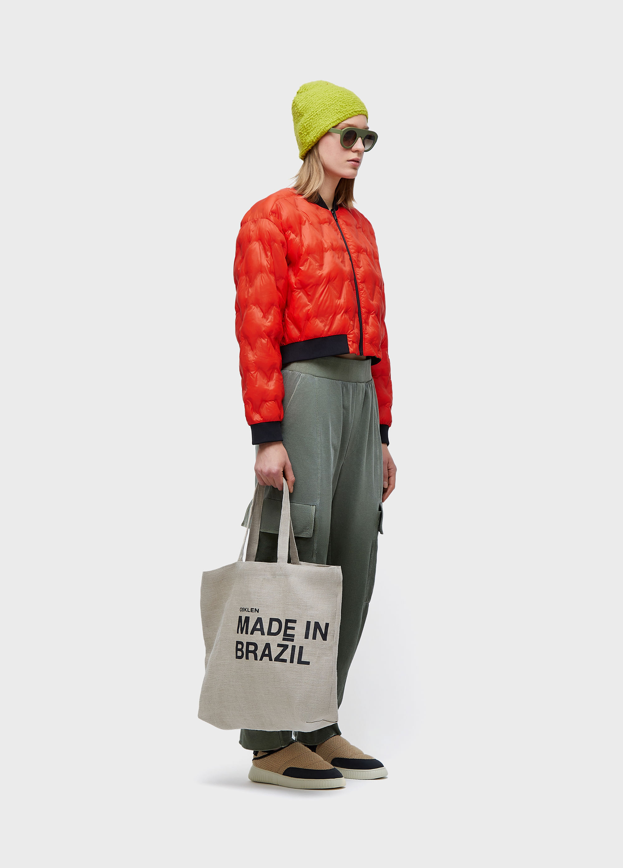 Jaqueta bomber matelasse double face