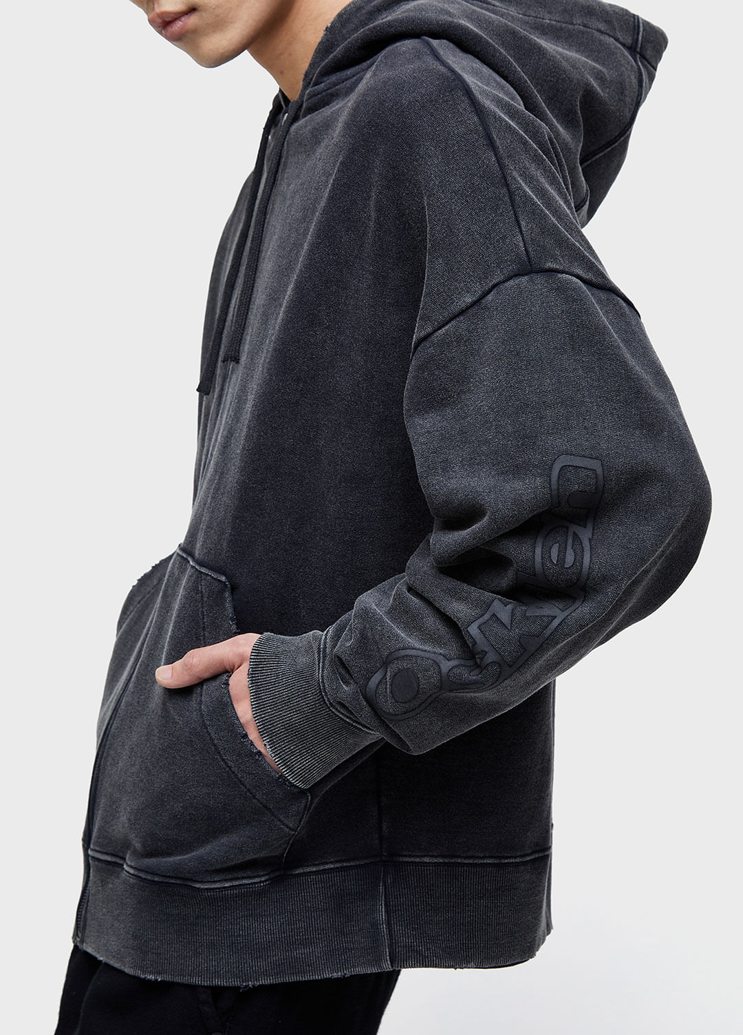 Moletom over hoodie destroyed retro