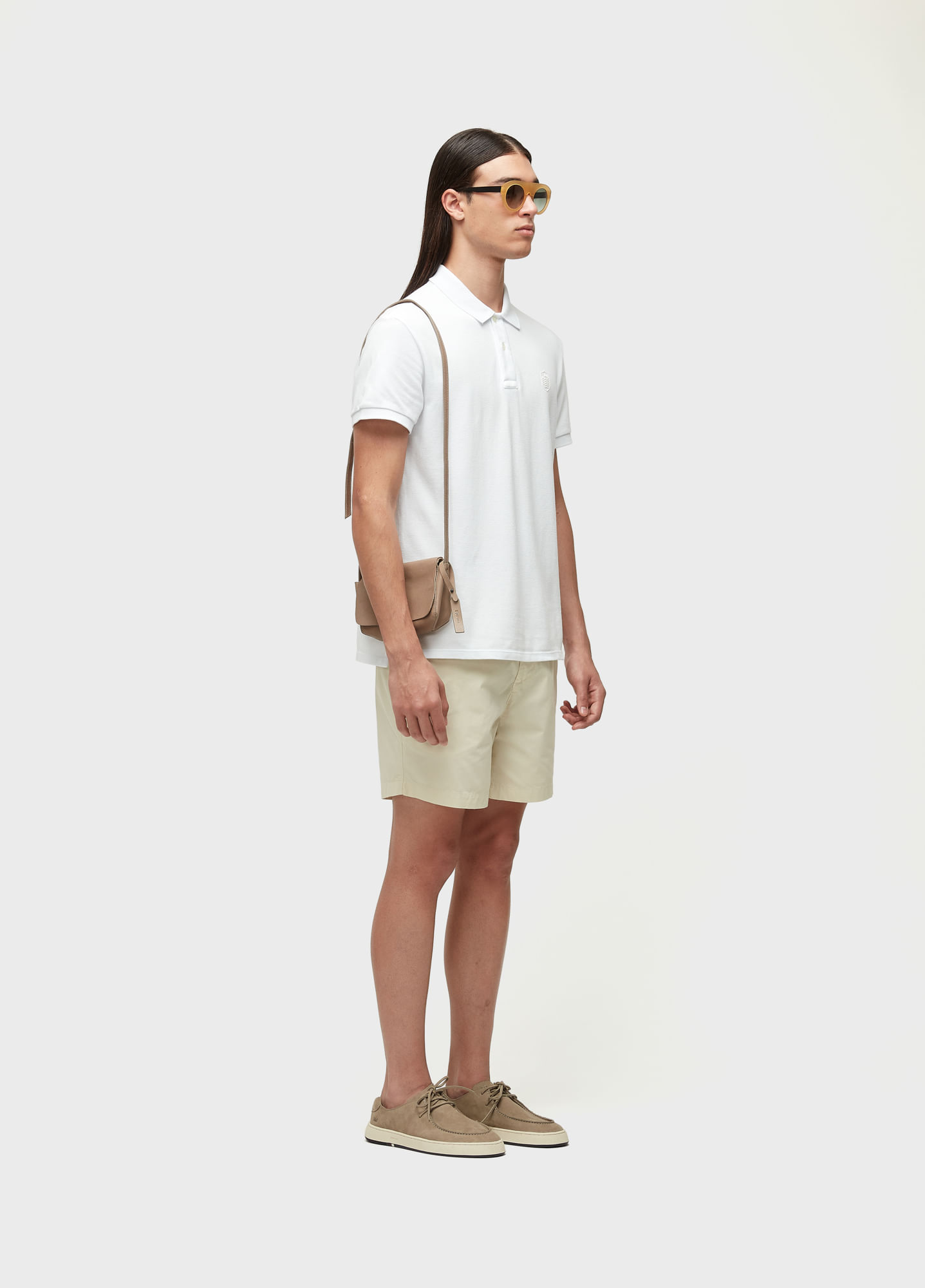 Polo brasão embossed color