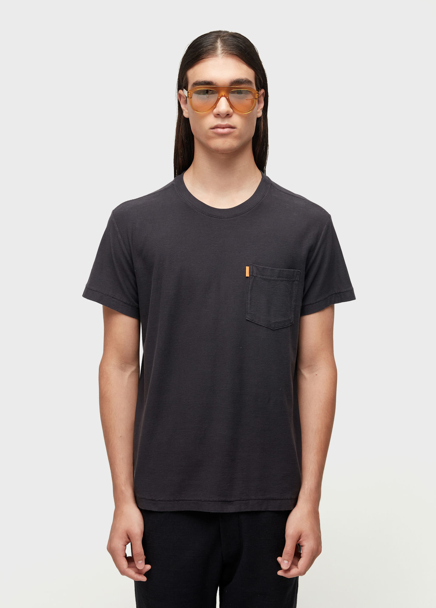 T-shirt washed pocket spot