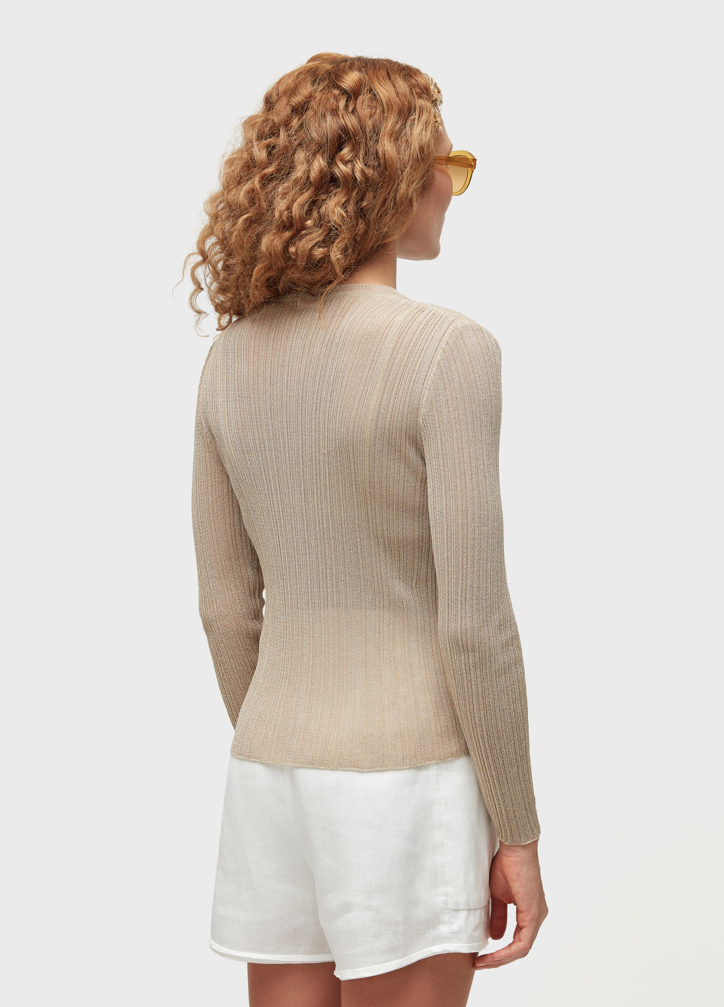 Blusa tricot rayon ouro