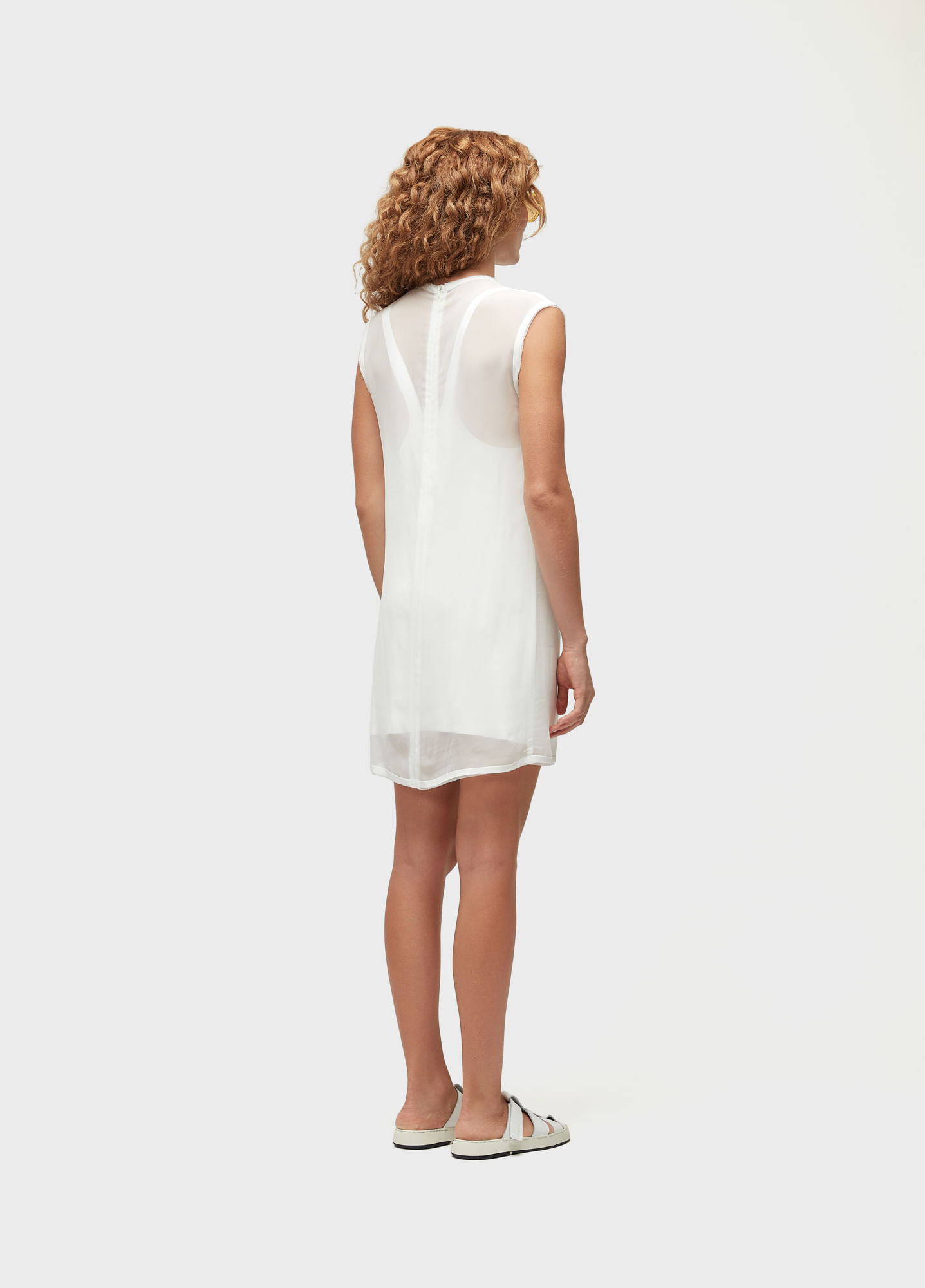 Vestido curto desfiado ggt