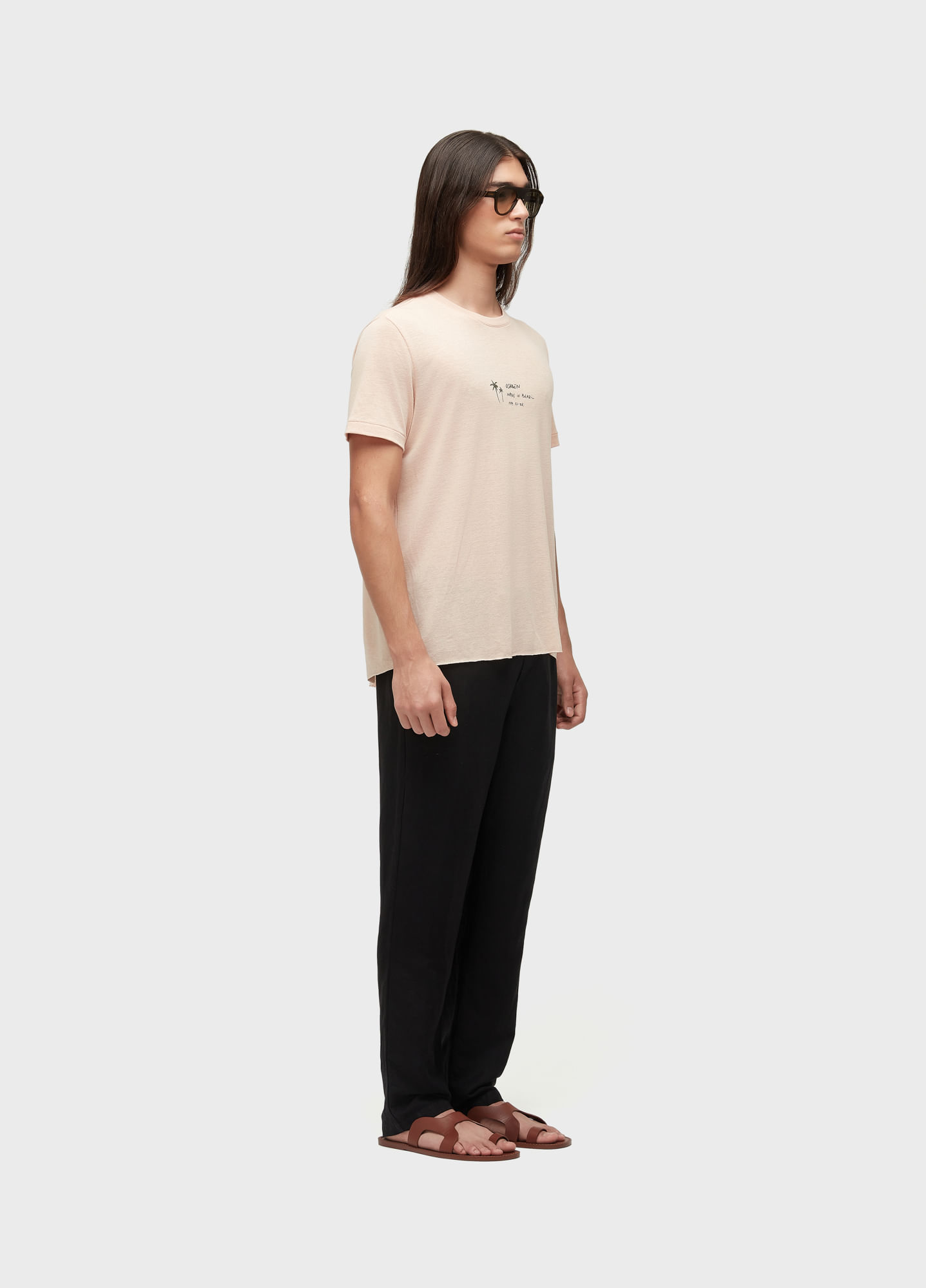 T-shirt made in brazil light linen