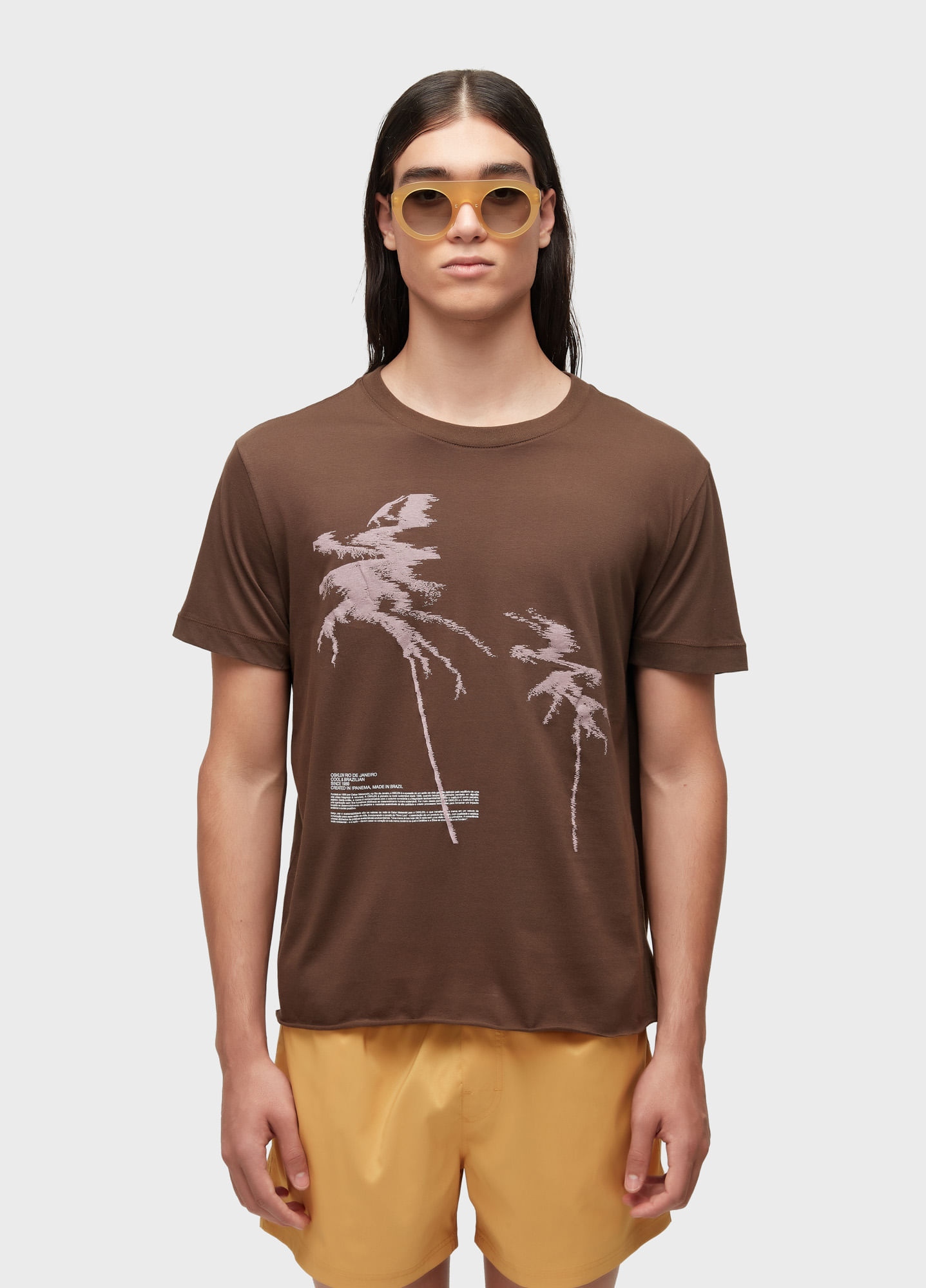 T-shirt reflexo palm tree