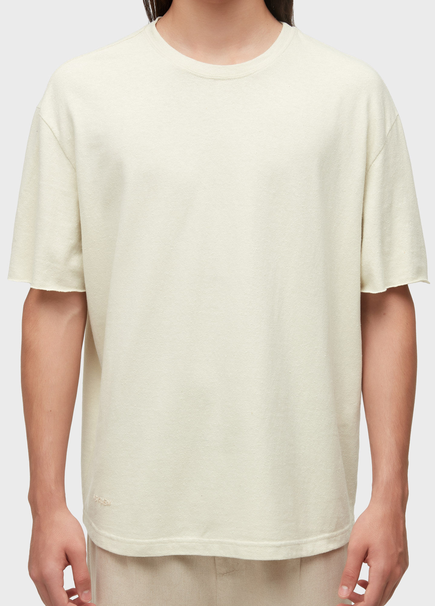 T-shirt over back see through