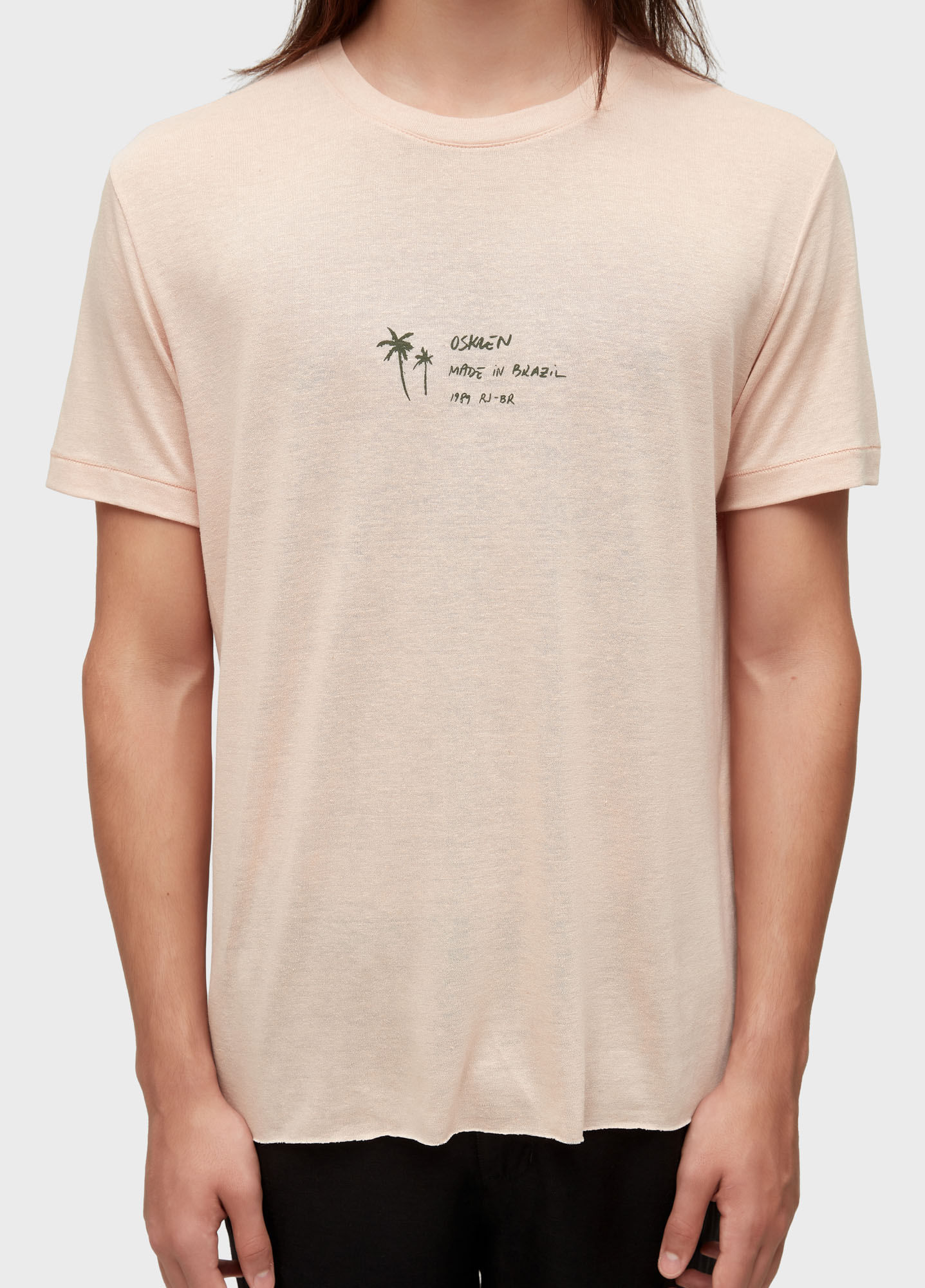 T-shirt made in brazil light linen