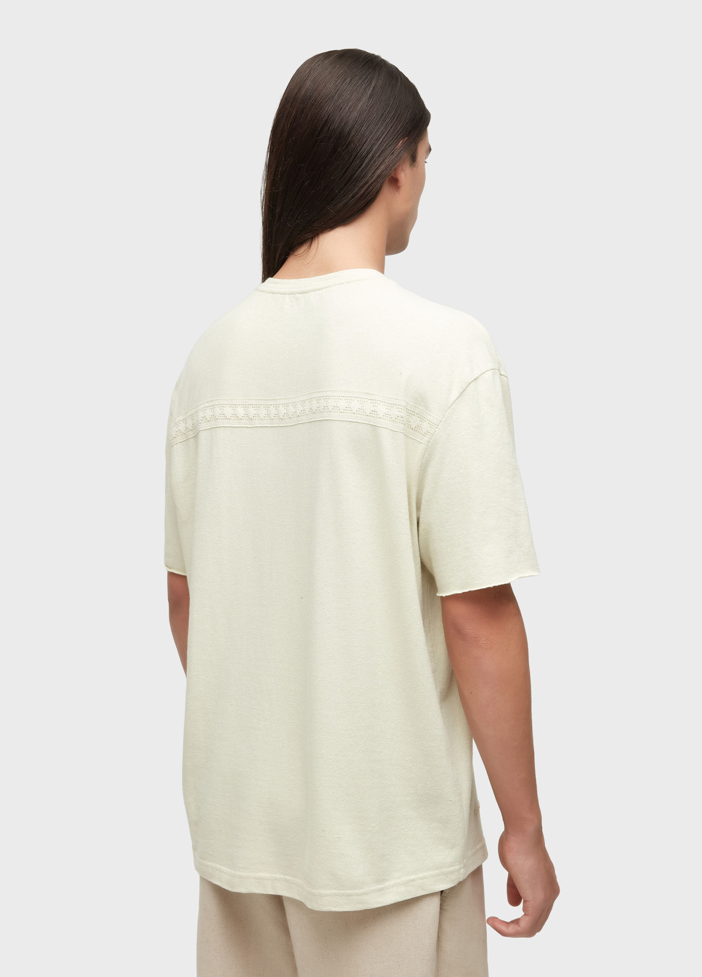 T-shirt over back see through