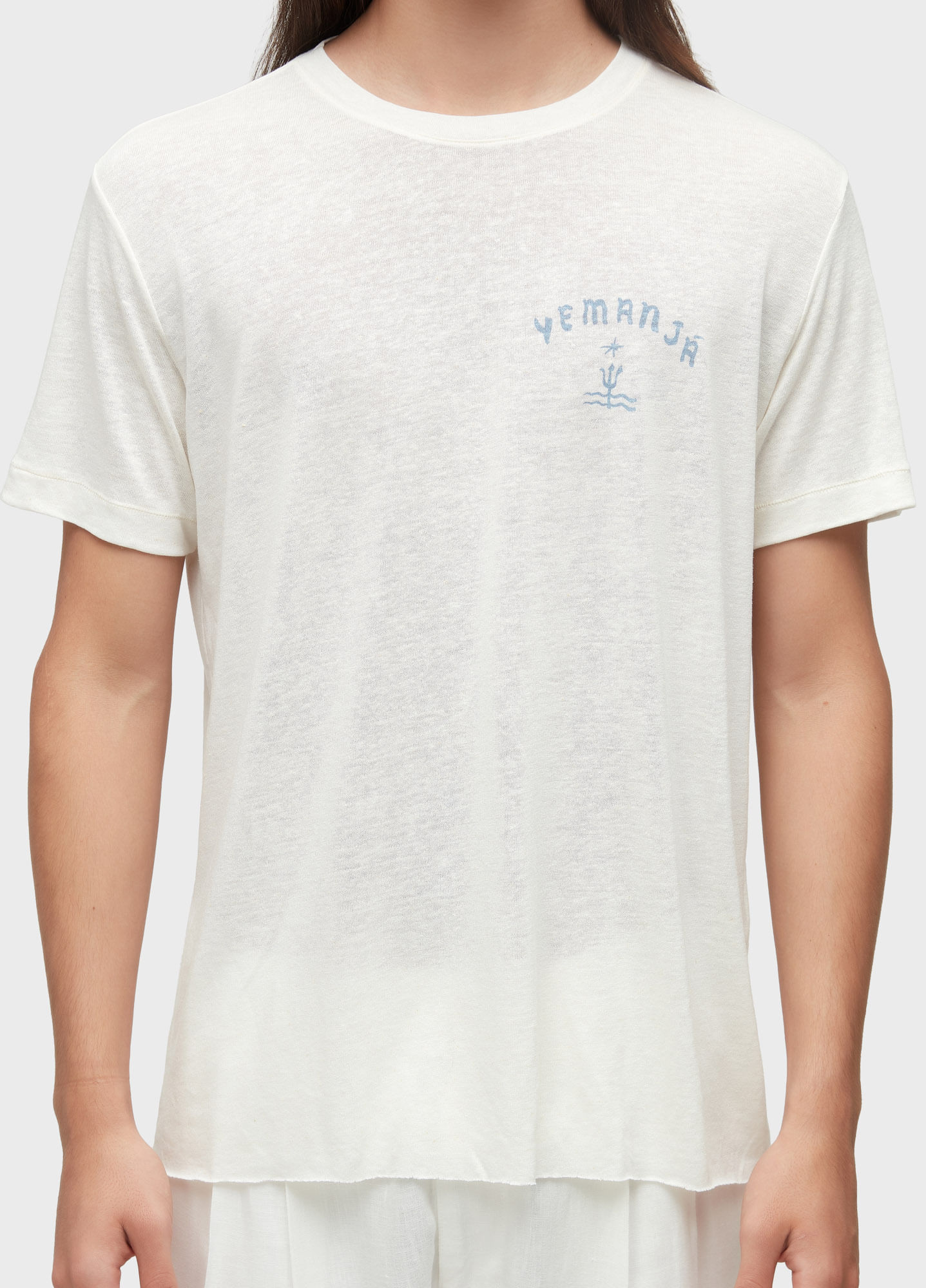 T-shirt retro yemanja light linen