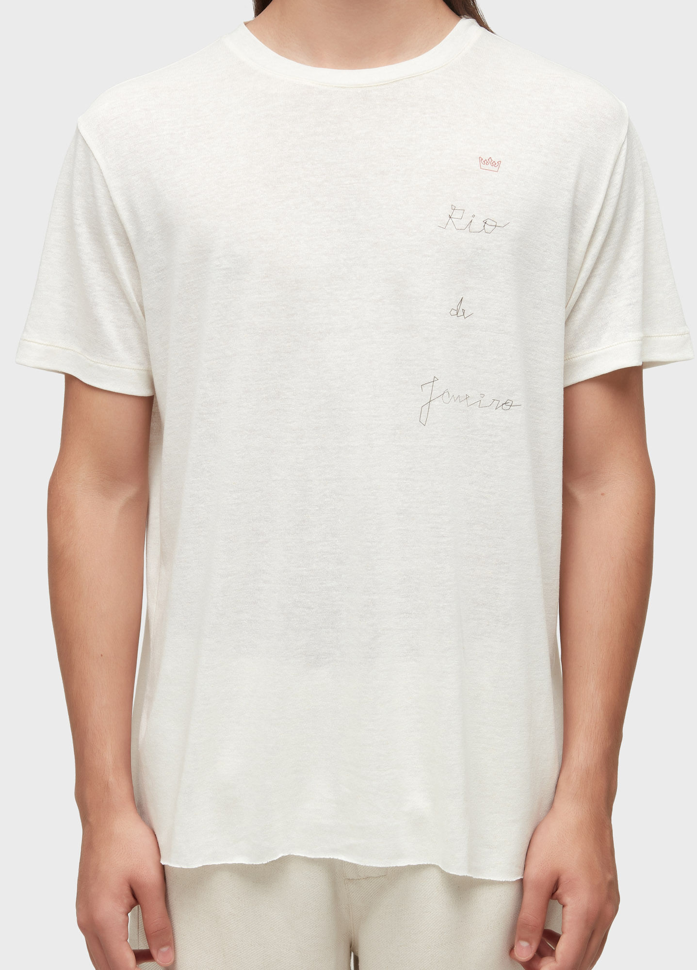 T-shirt retro rio de janeiro light linen