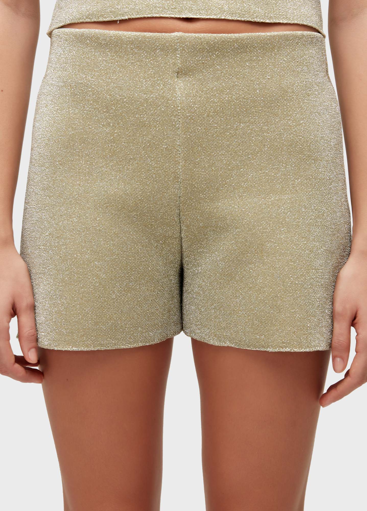 Short tricot lurex