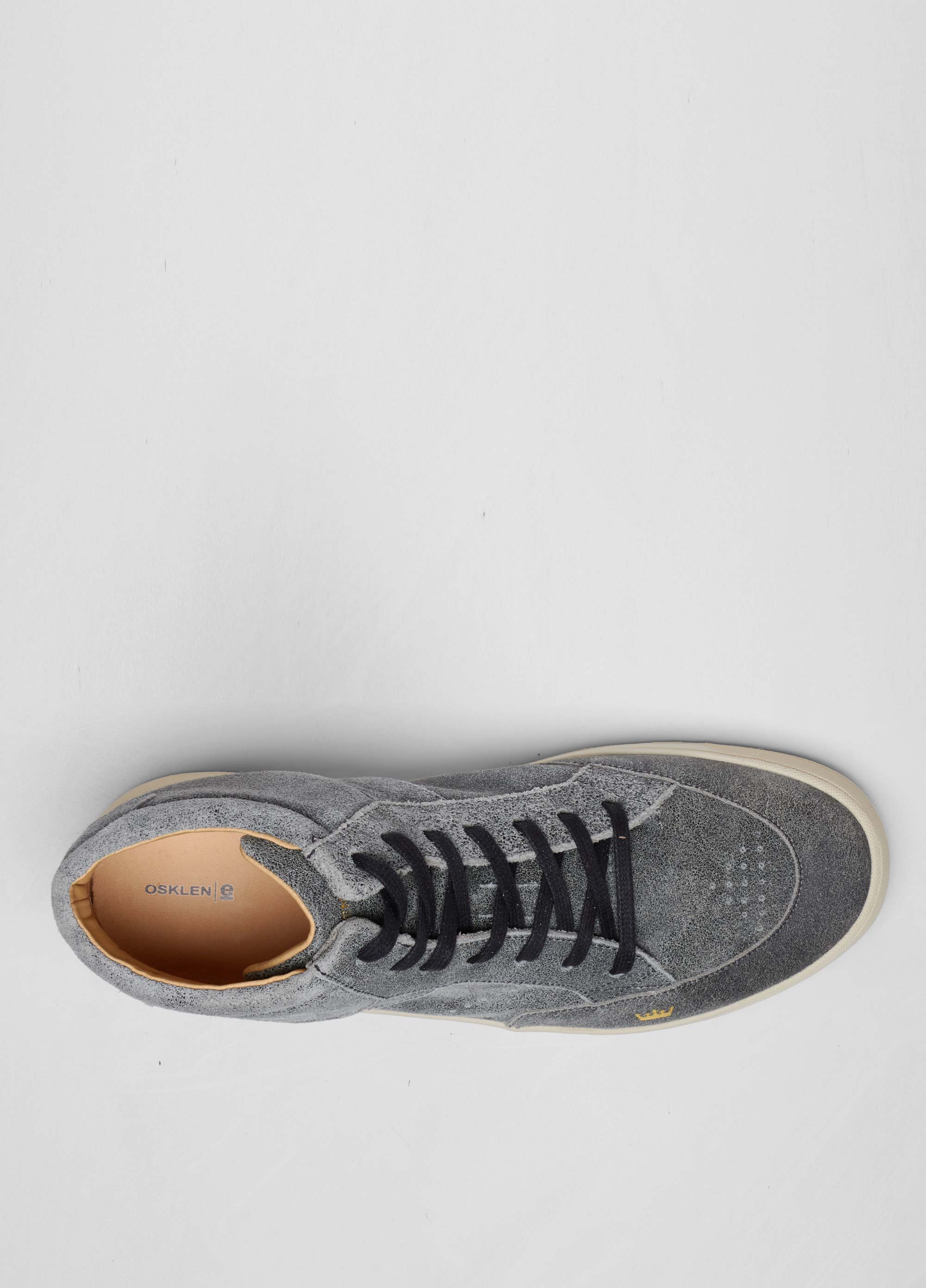 Tênis soho couro gasto cano alto