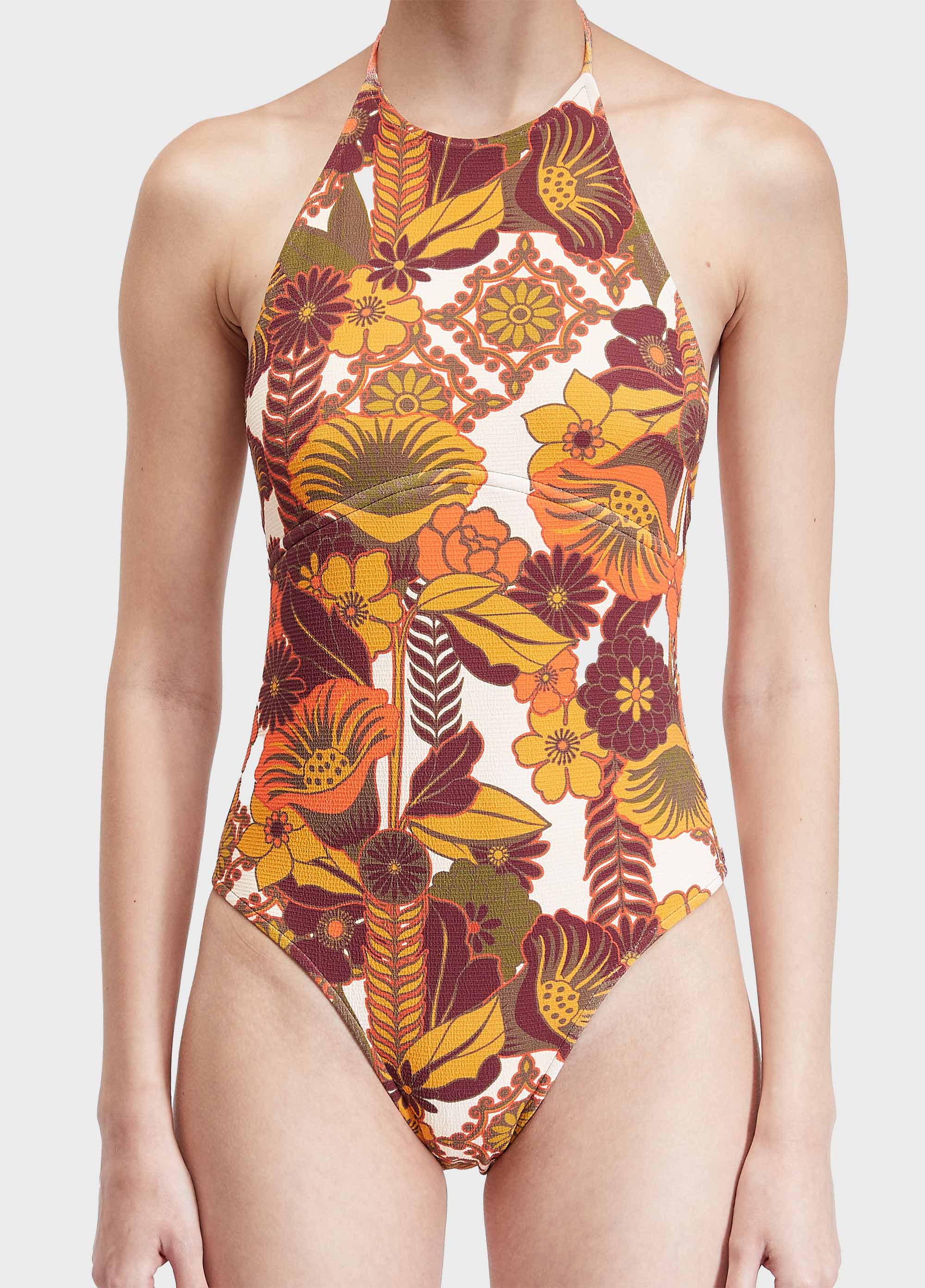 Maiô frente única garden party