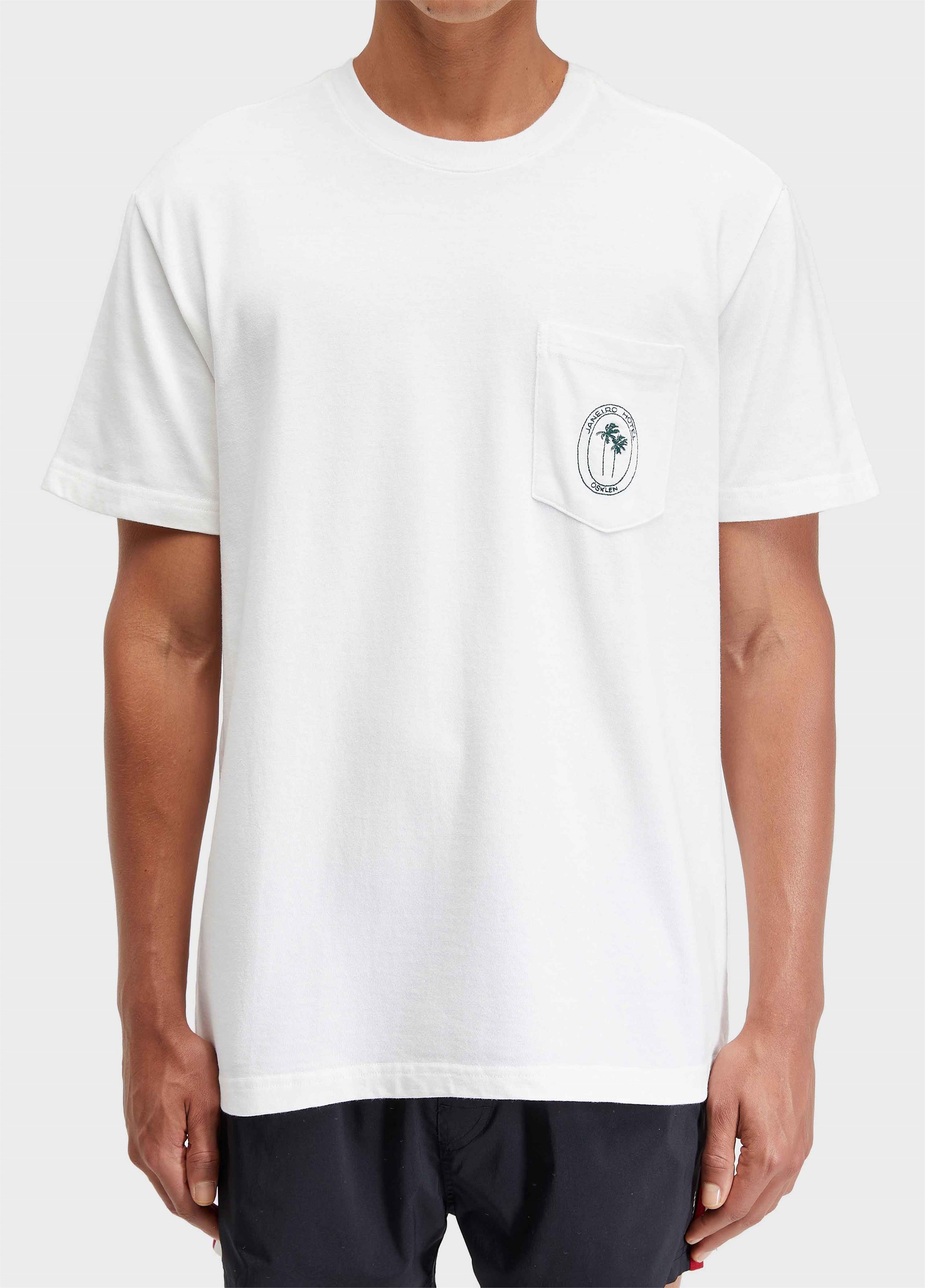 T-shirt embroidered pocket janeiro hotel