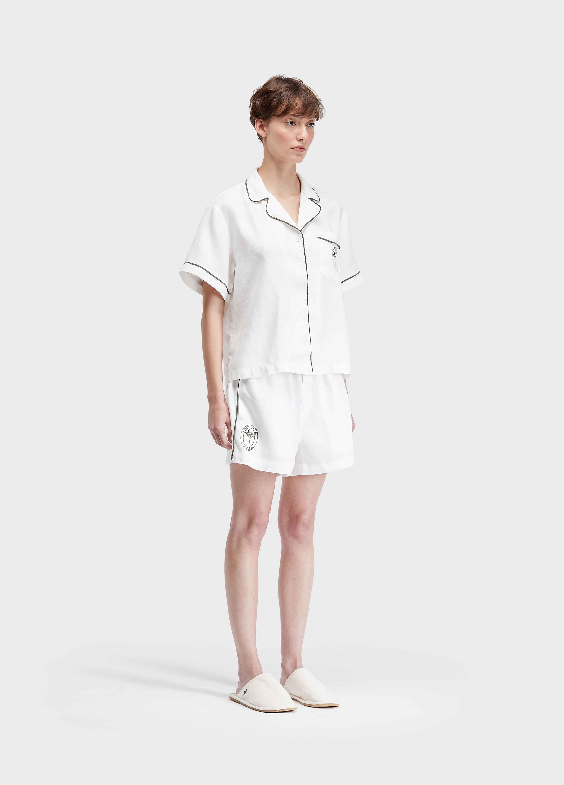 Short pjs linho janeiro hotel