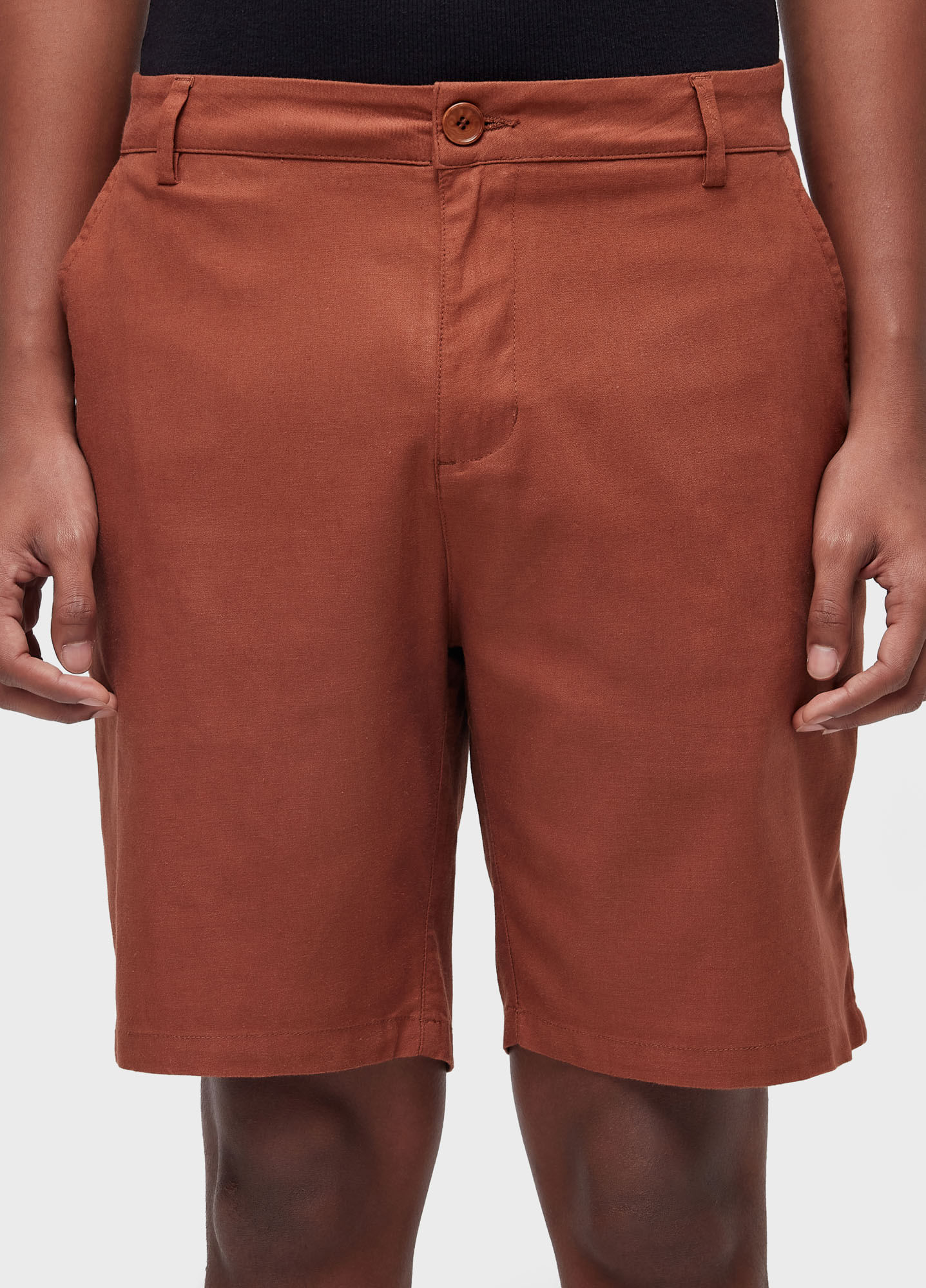 Bermuda alfaiataria basic linen