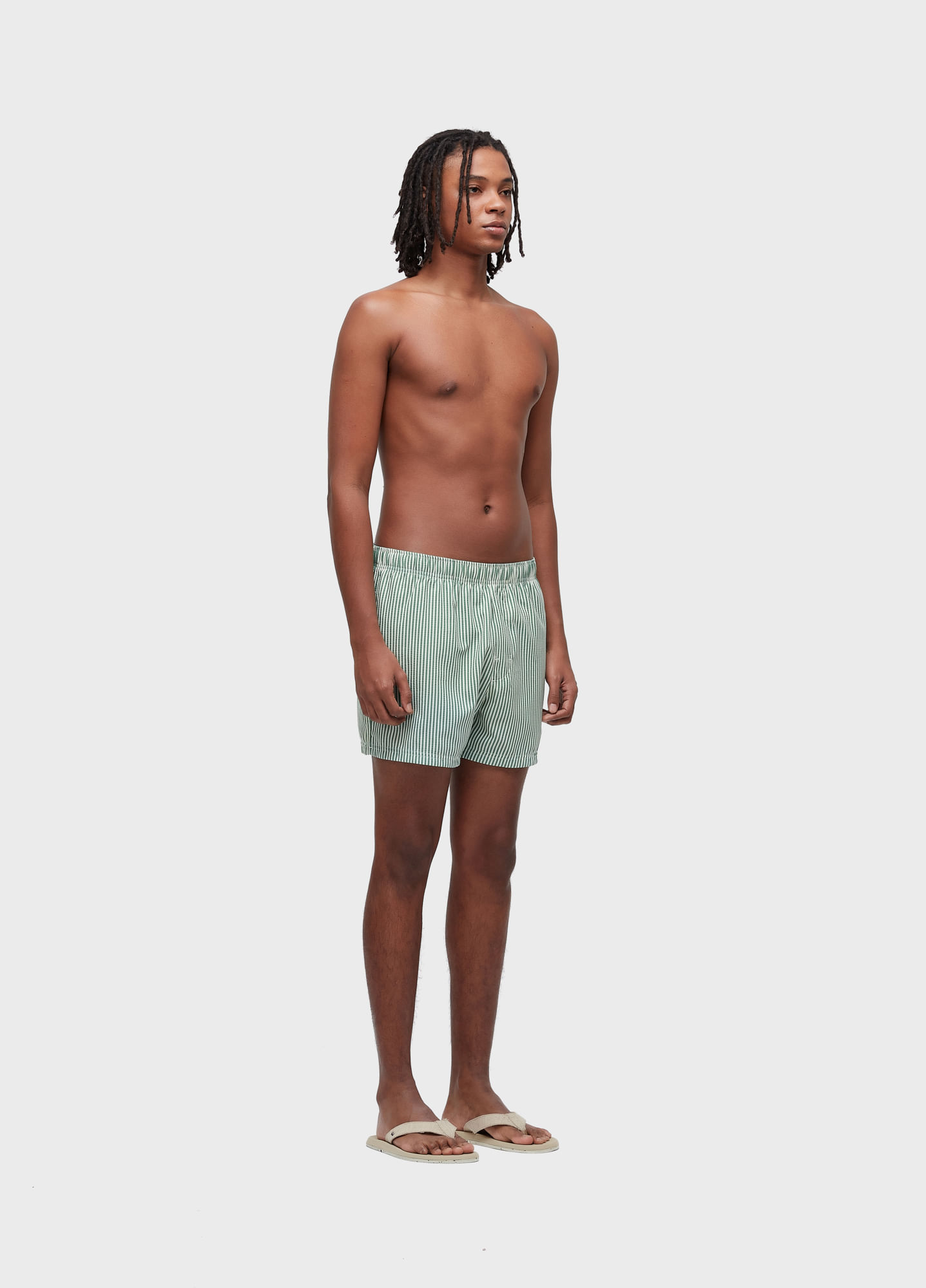 Beach short litoral stripes