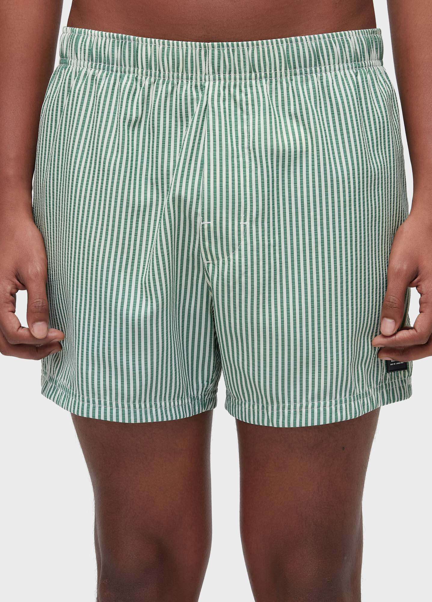 Beach short litoral stripes