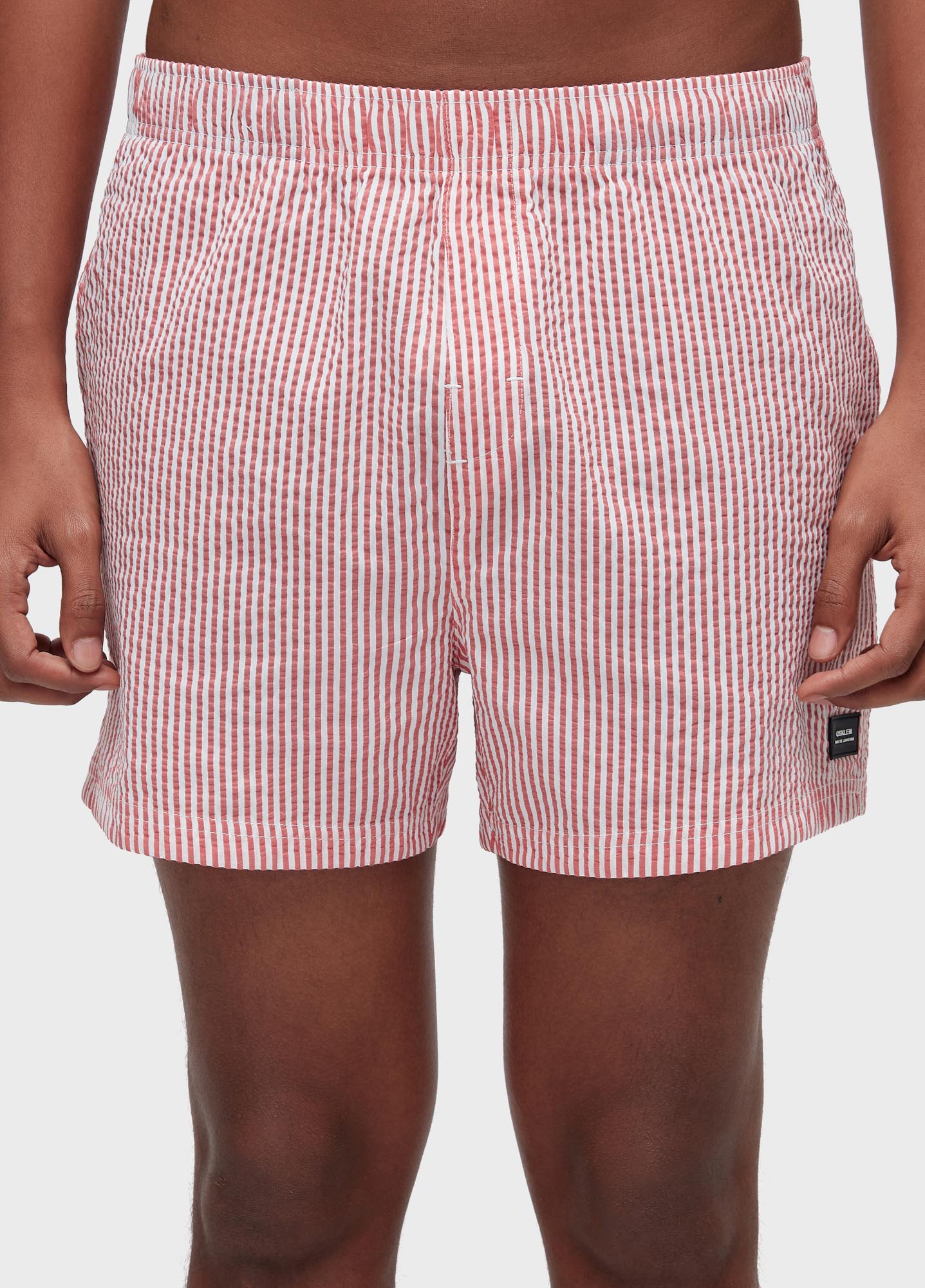 Beach short litoral stripes