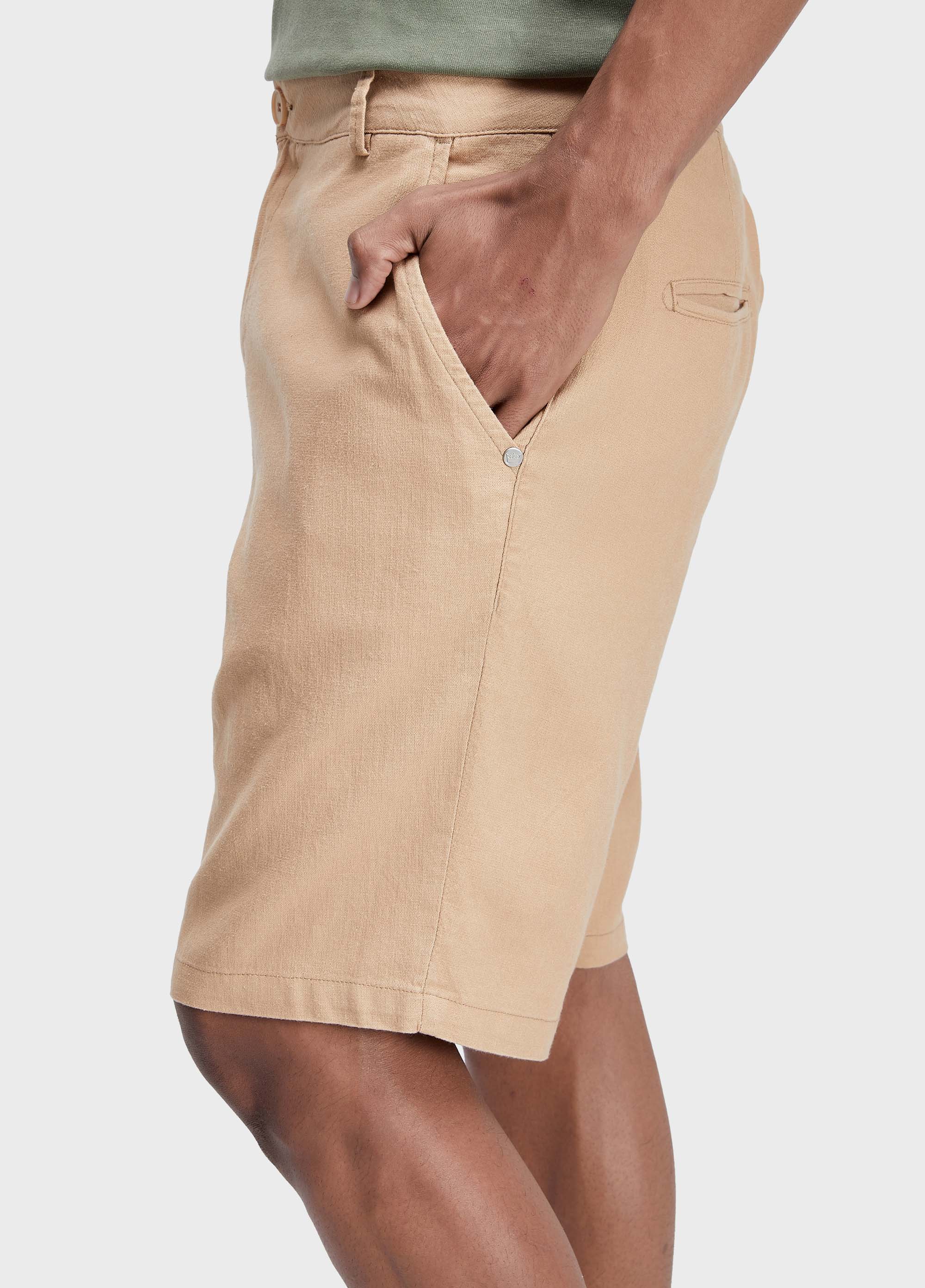 Bermuda alfaiataria basic linen