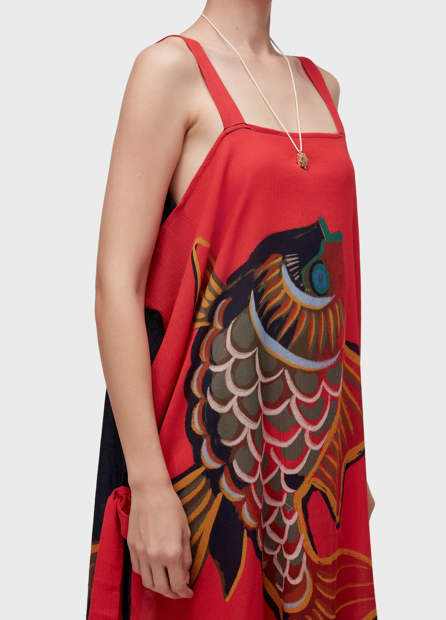 Vestido pareo peixe red