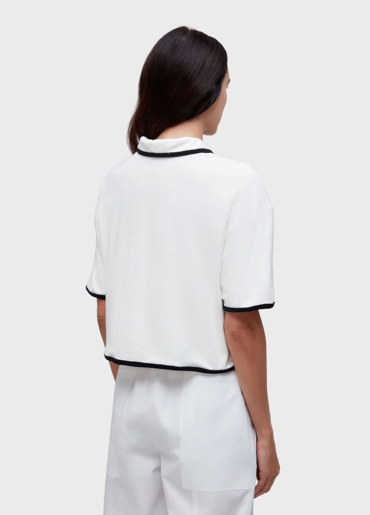 Blusa polo vies atoalhada