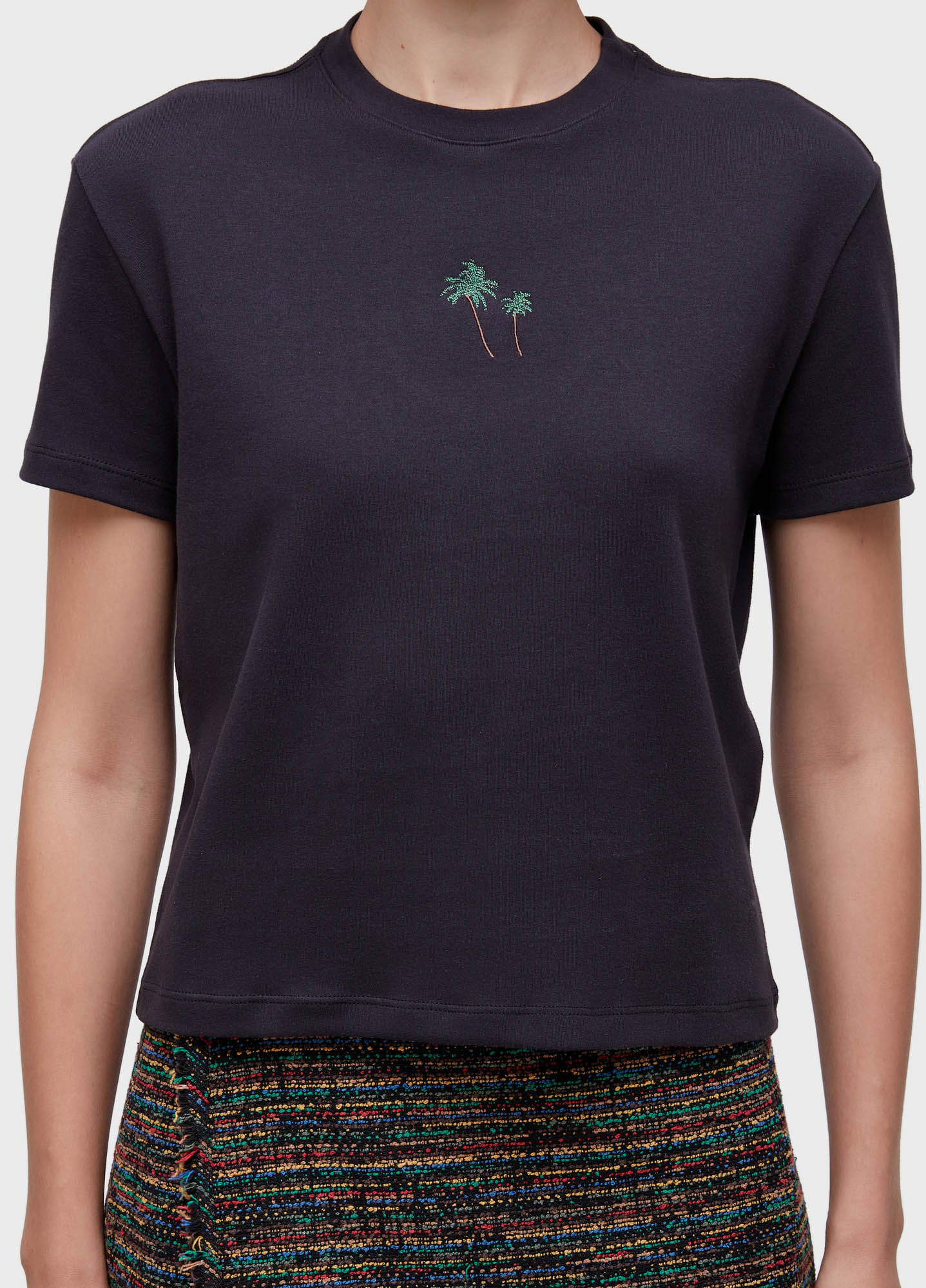 T-shirt bordado coqueiros color