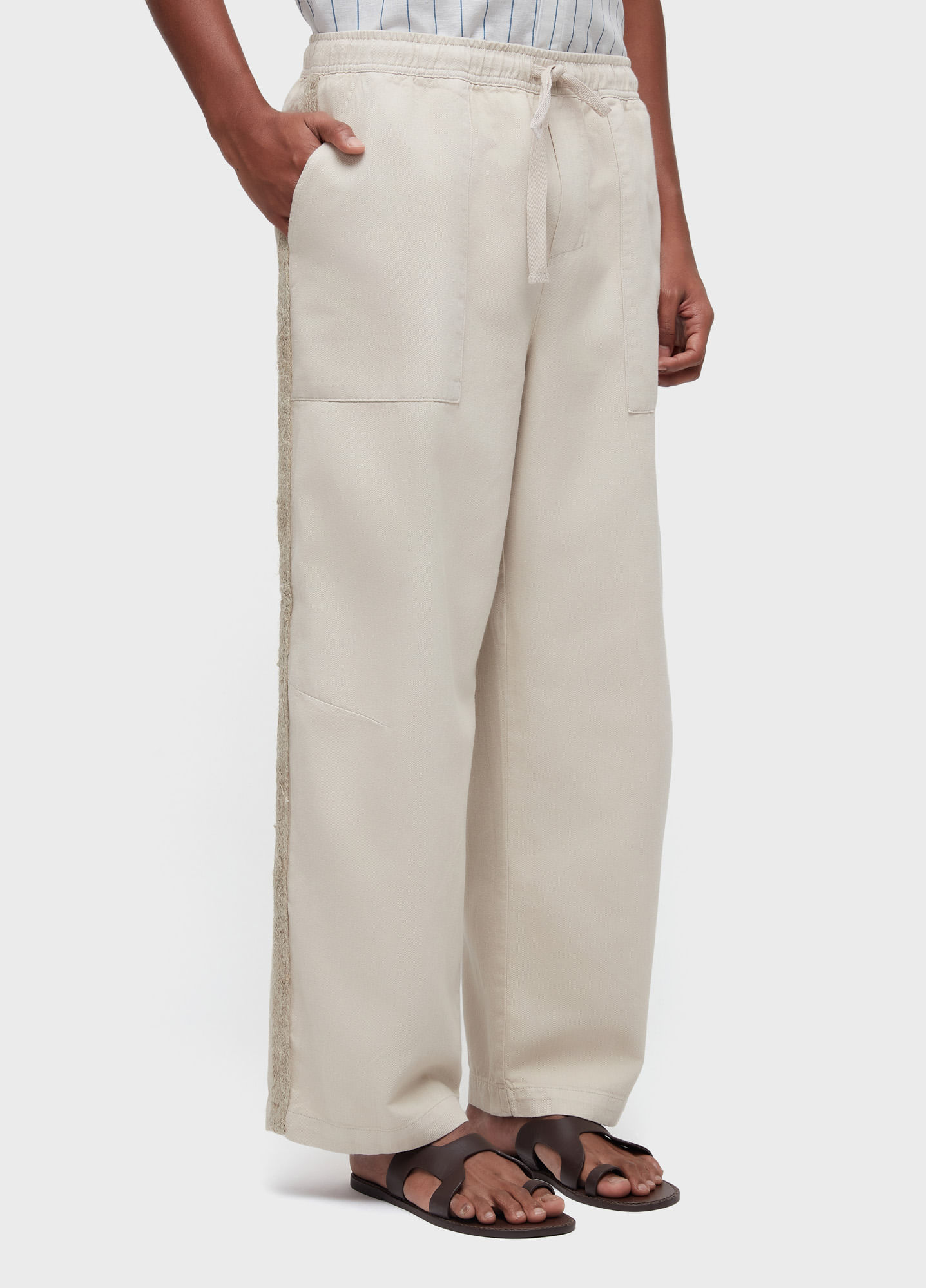 Calça cotton juta tape