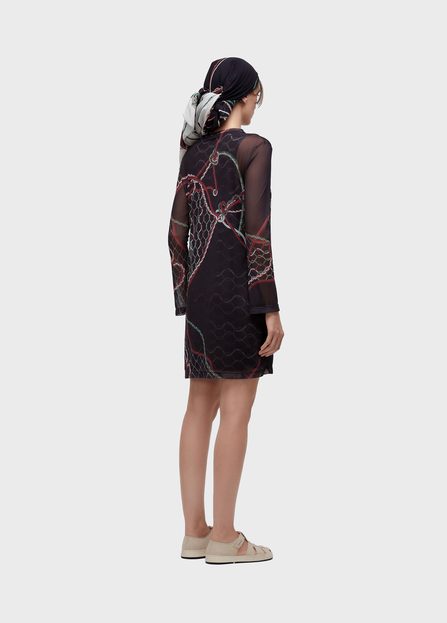 Vestido curto estampa
