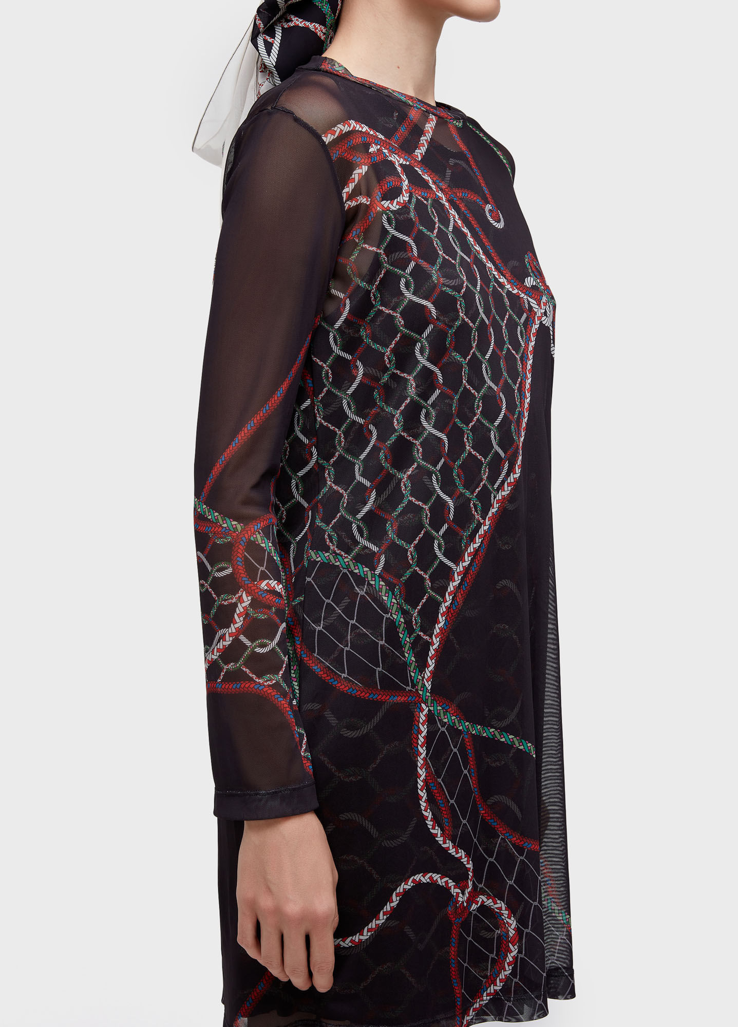 Vestido curto estampa