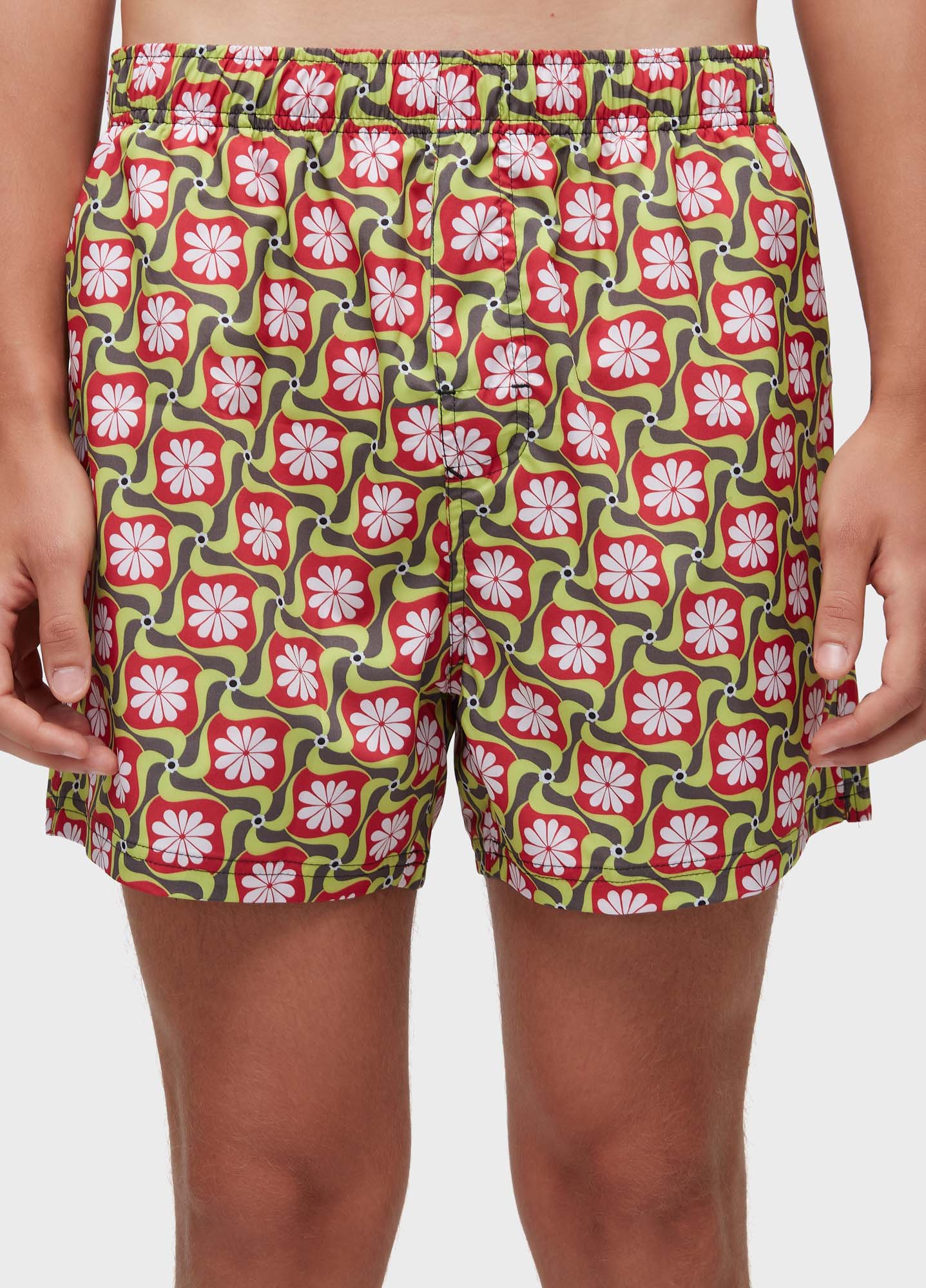 Beach short flower path