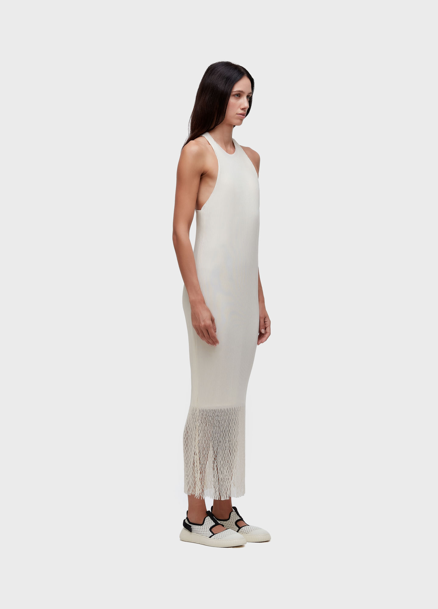 Vestido nadador plisse