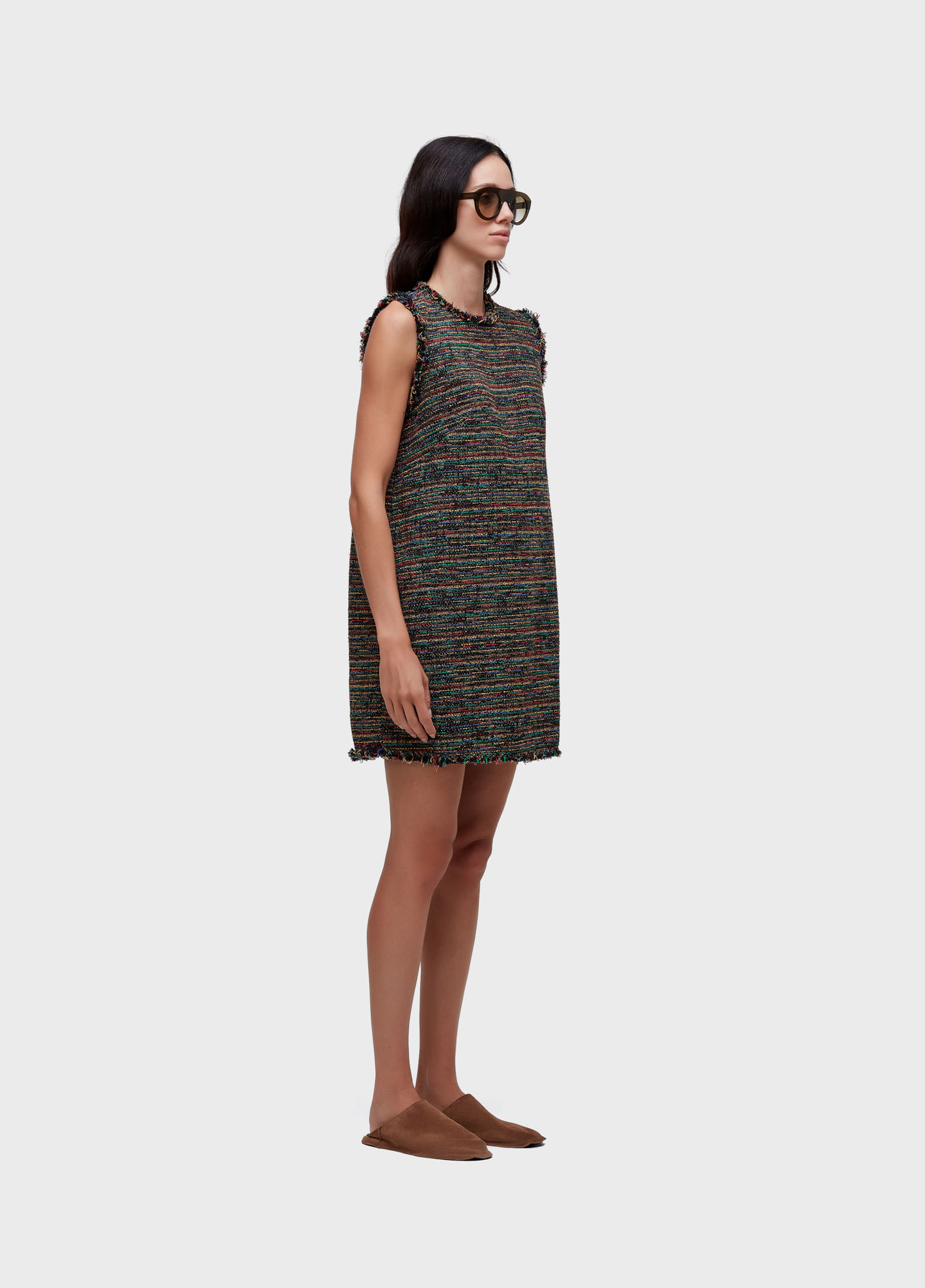 Vestido curto texture colors