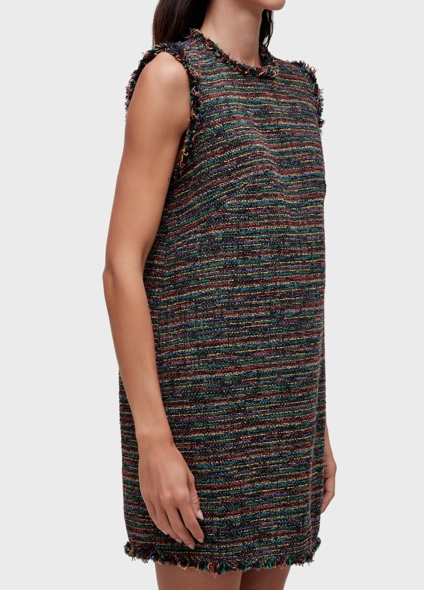 Vestido curto texture colors