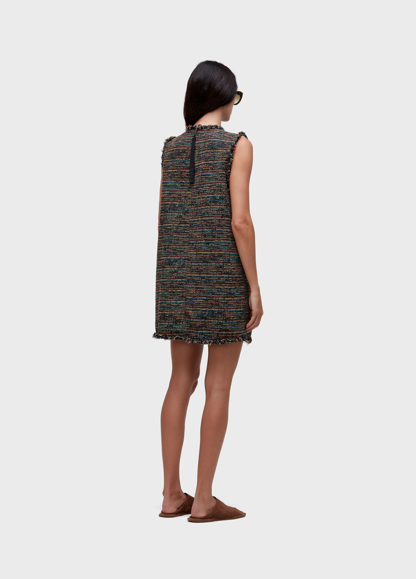 Vestido curto texture colors