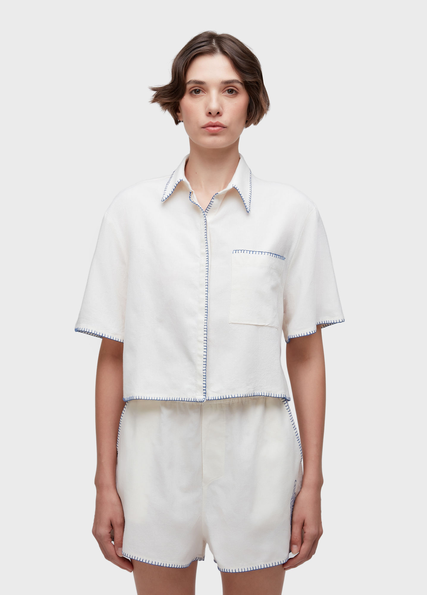 Camisa bordado knot