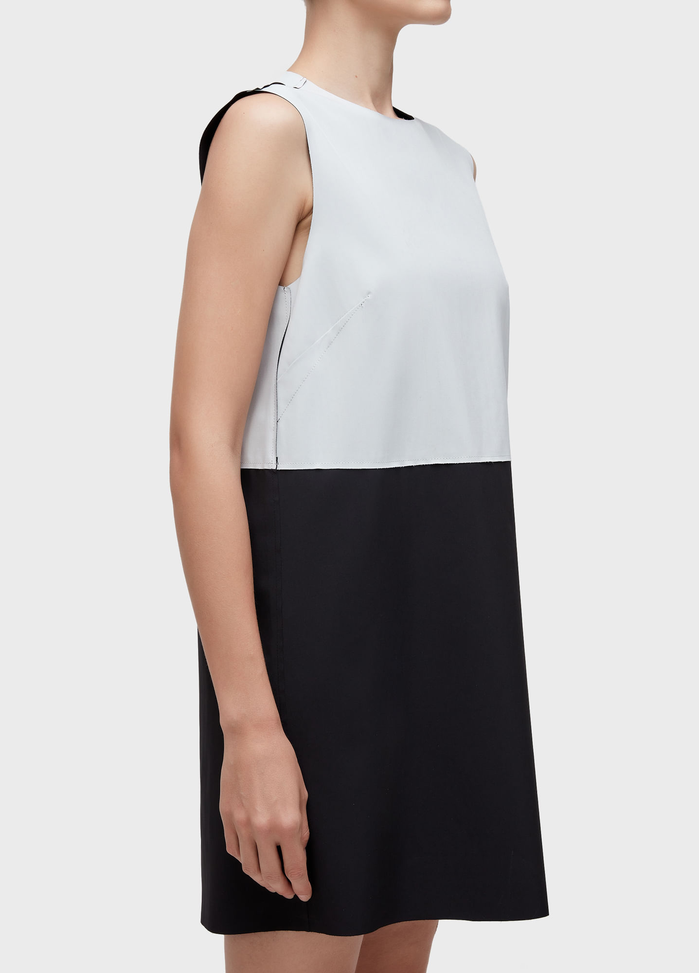 Vestido curto superlight double bicolor