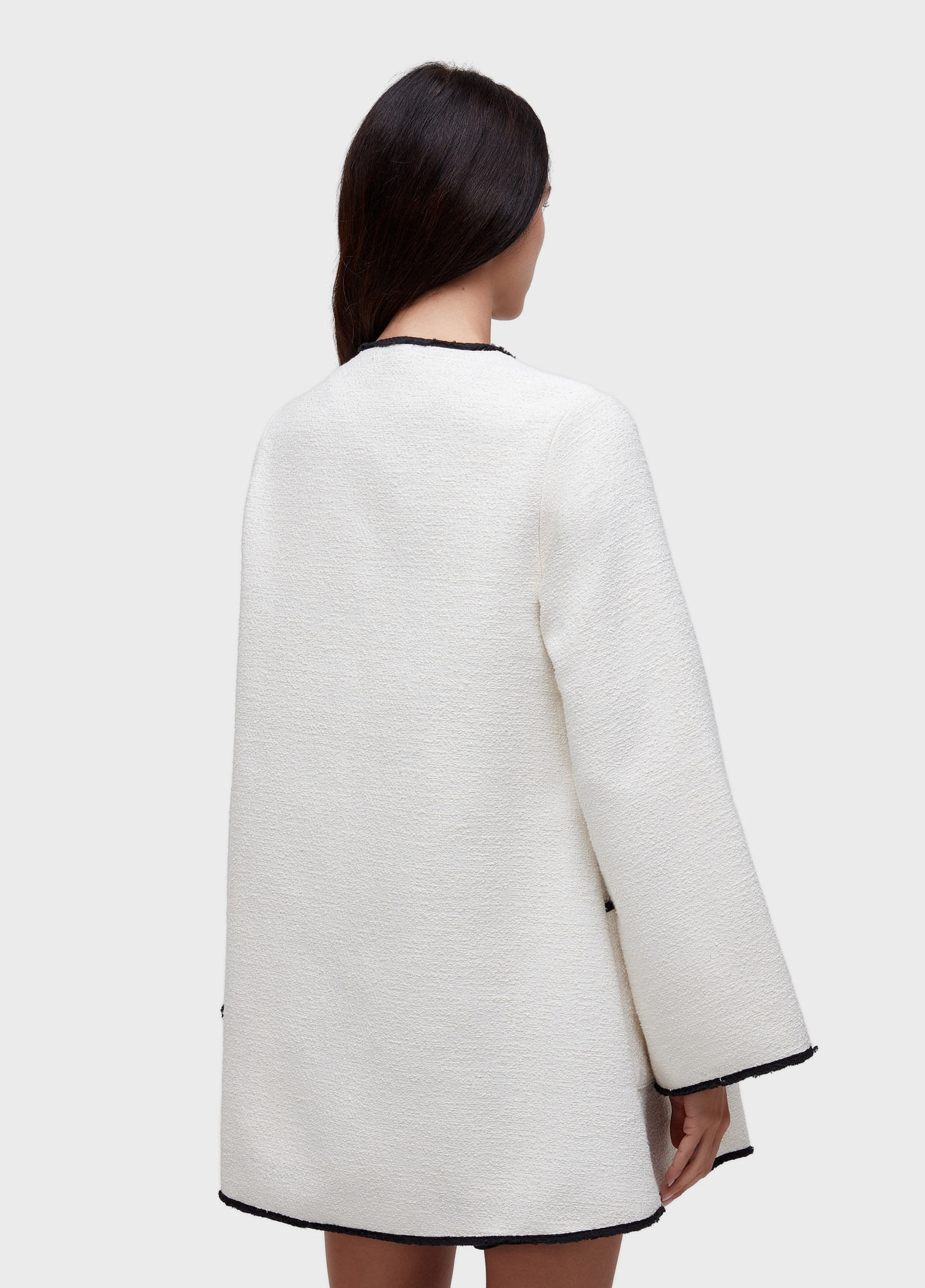 Casaco texture bicolor