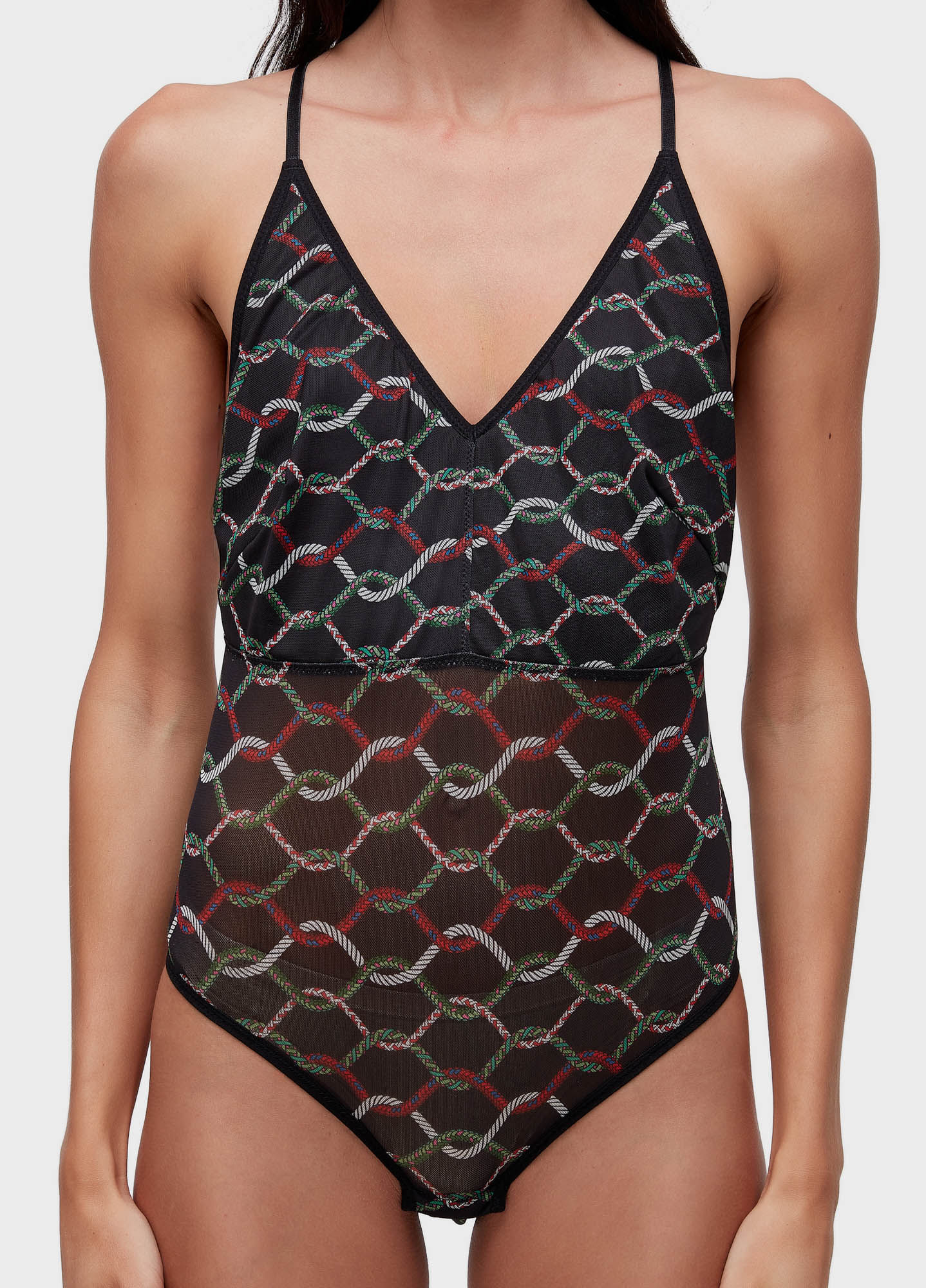 Body tule corda escura