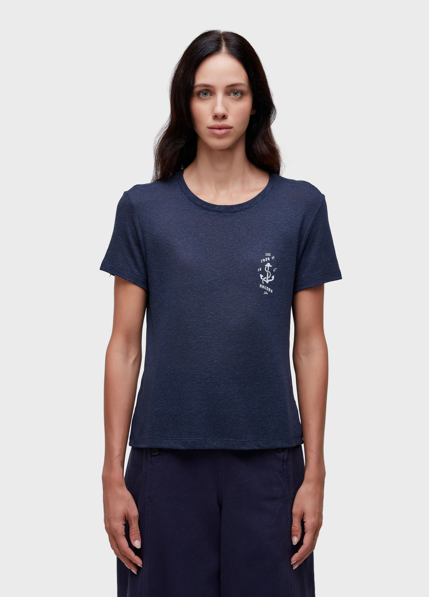 T-shirt casa da ancora marinho
