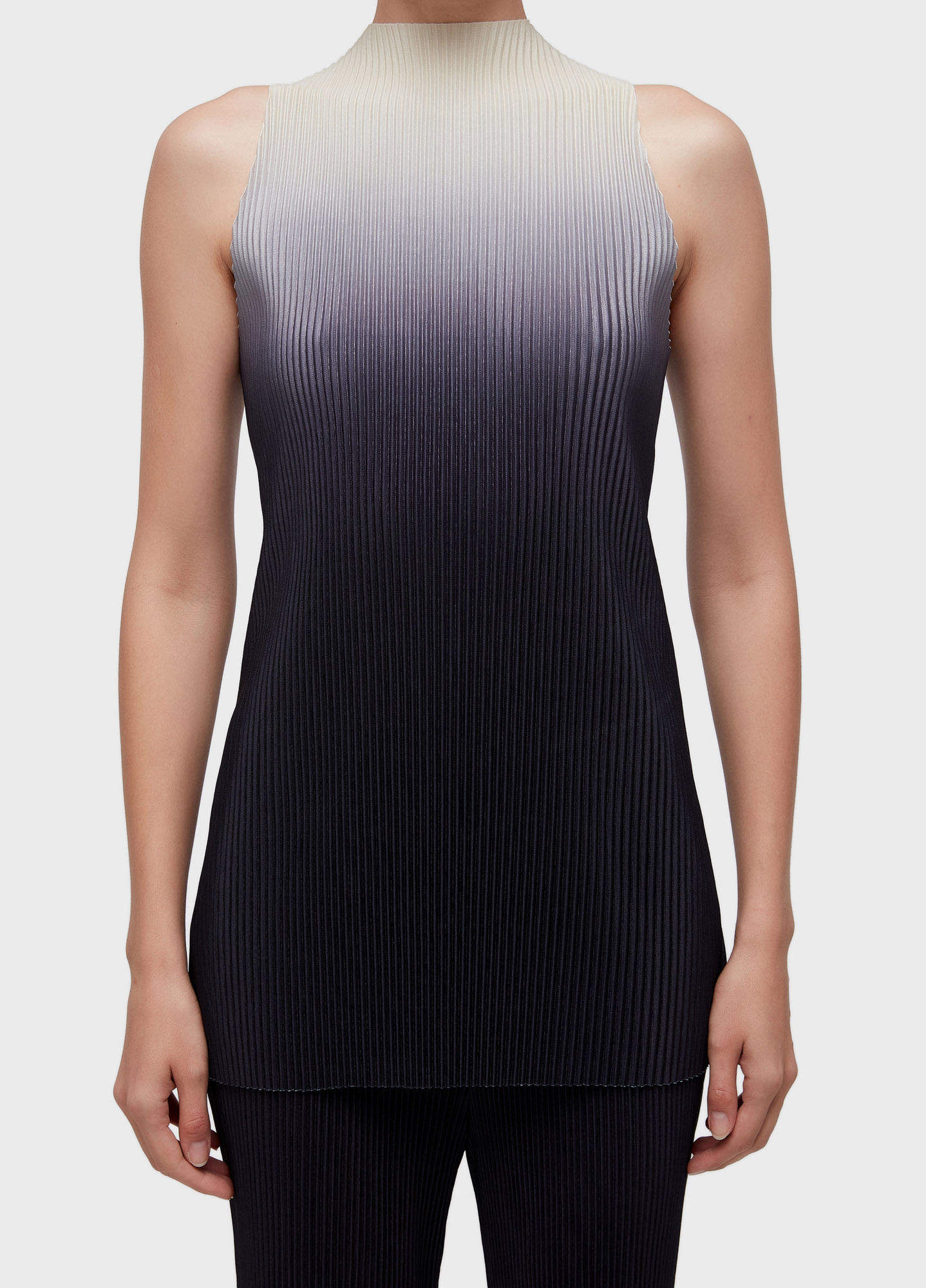 Blusa raglan plisse degrade