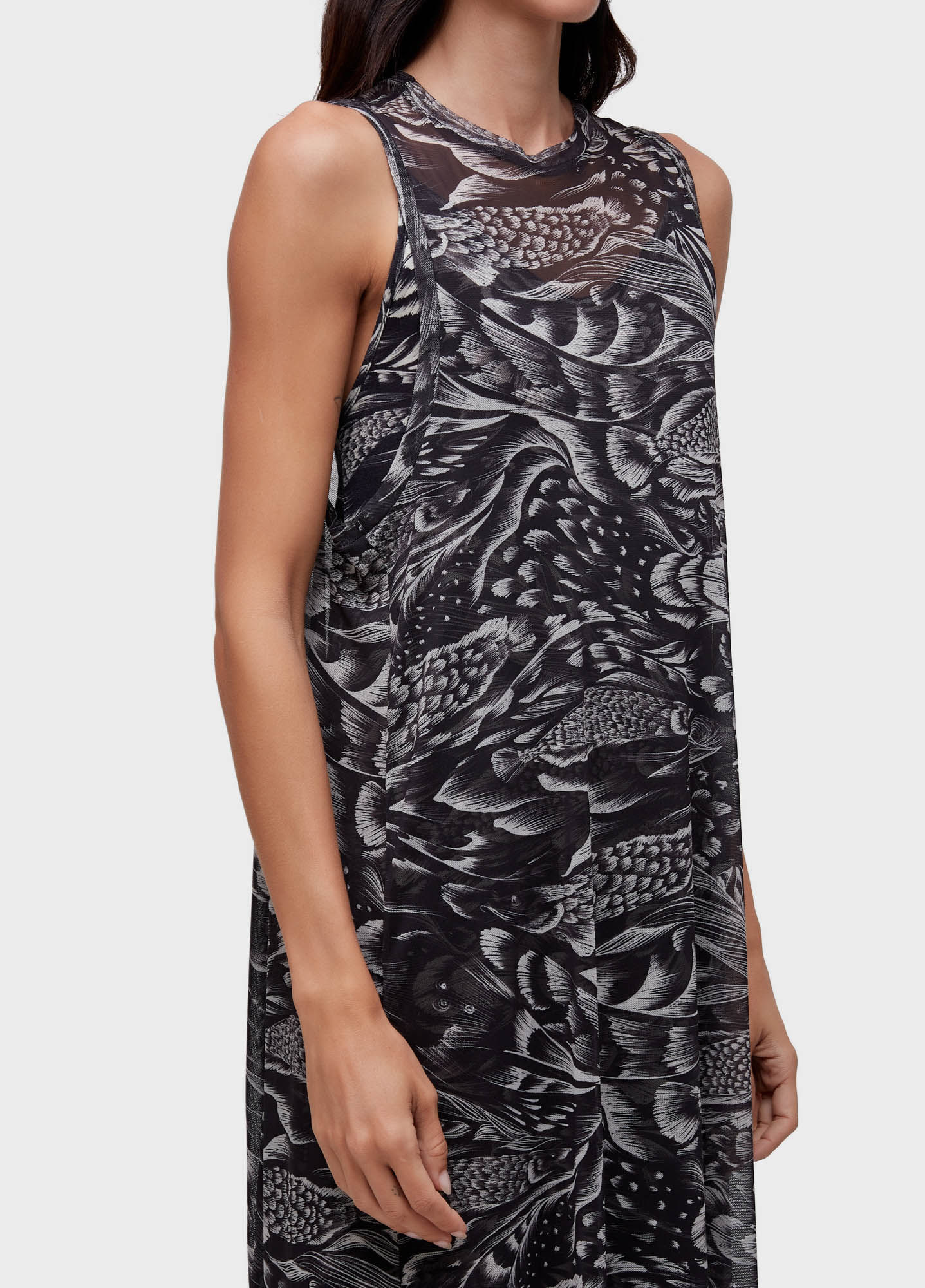 Vestido tule pirarucu trace