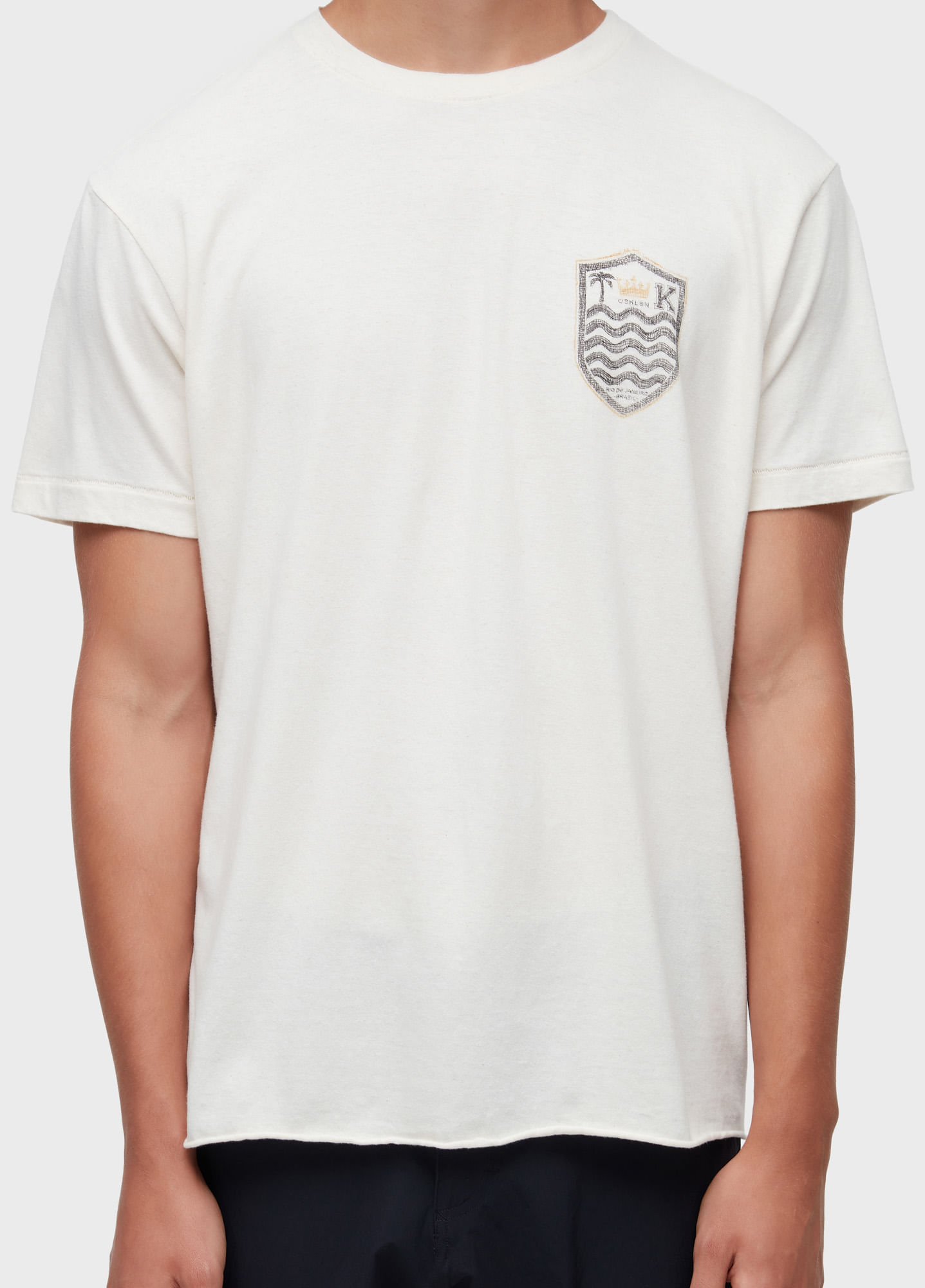 T-shirt brasão caiçara linen MC